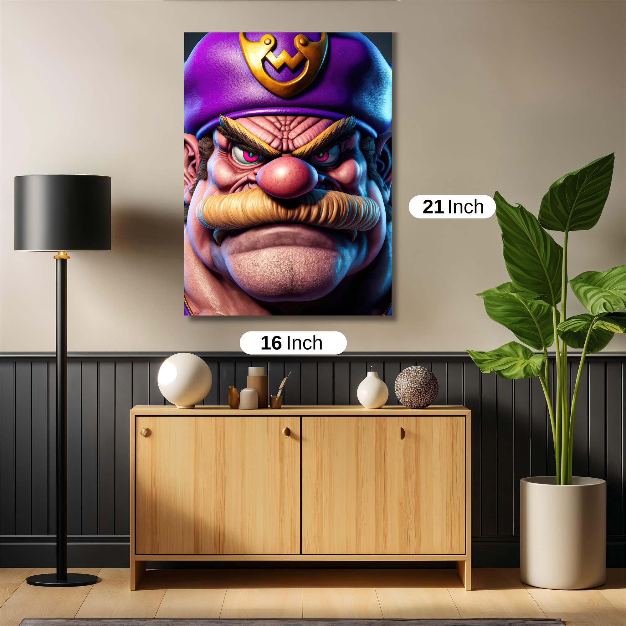 Wario Menacing Safe Wall Magnetic / M