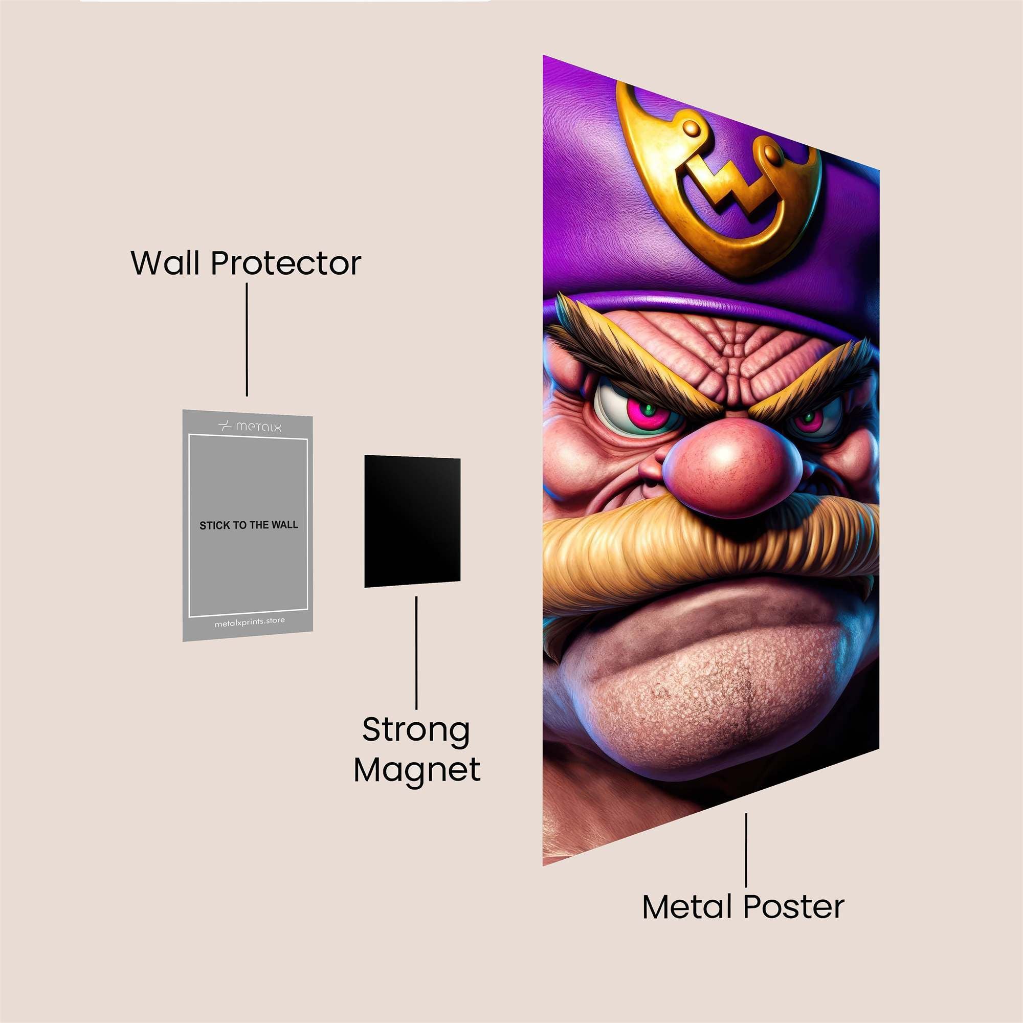 Wario Menacing Safe Wall Magnetic / M