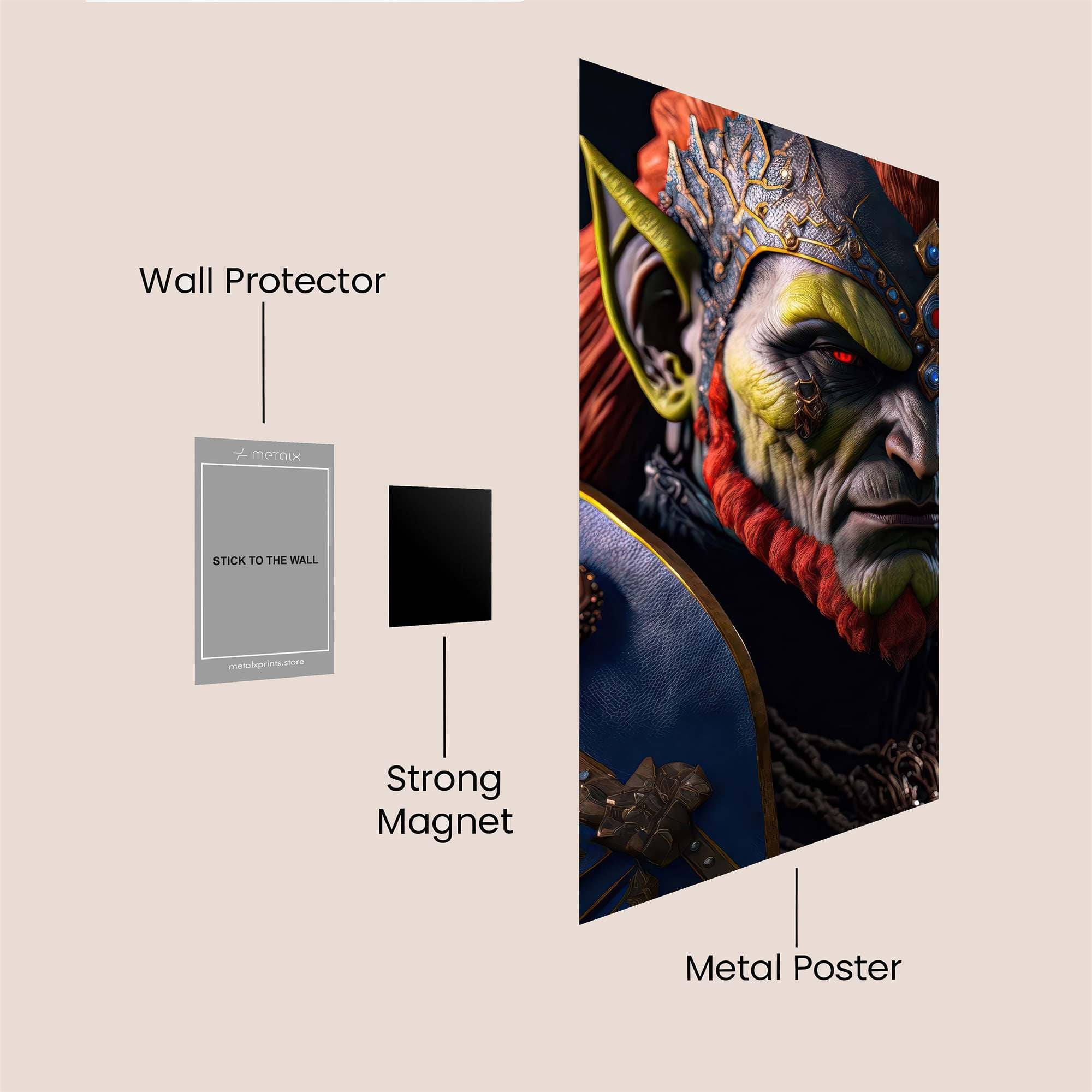 Ganon Regal Safe Wall Magnetic / M