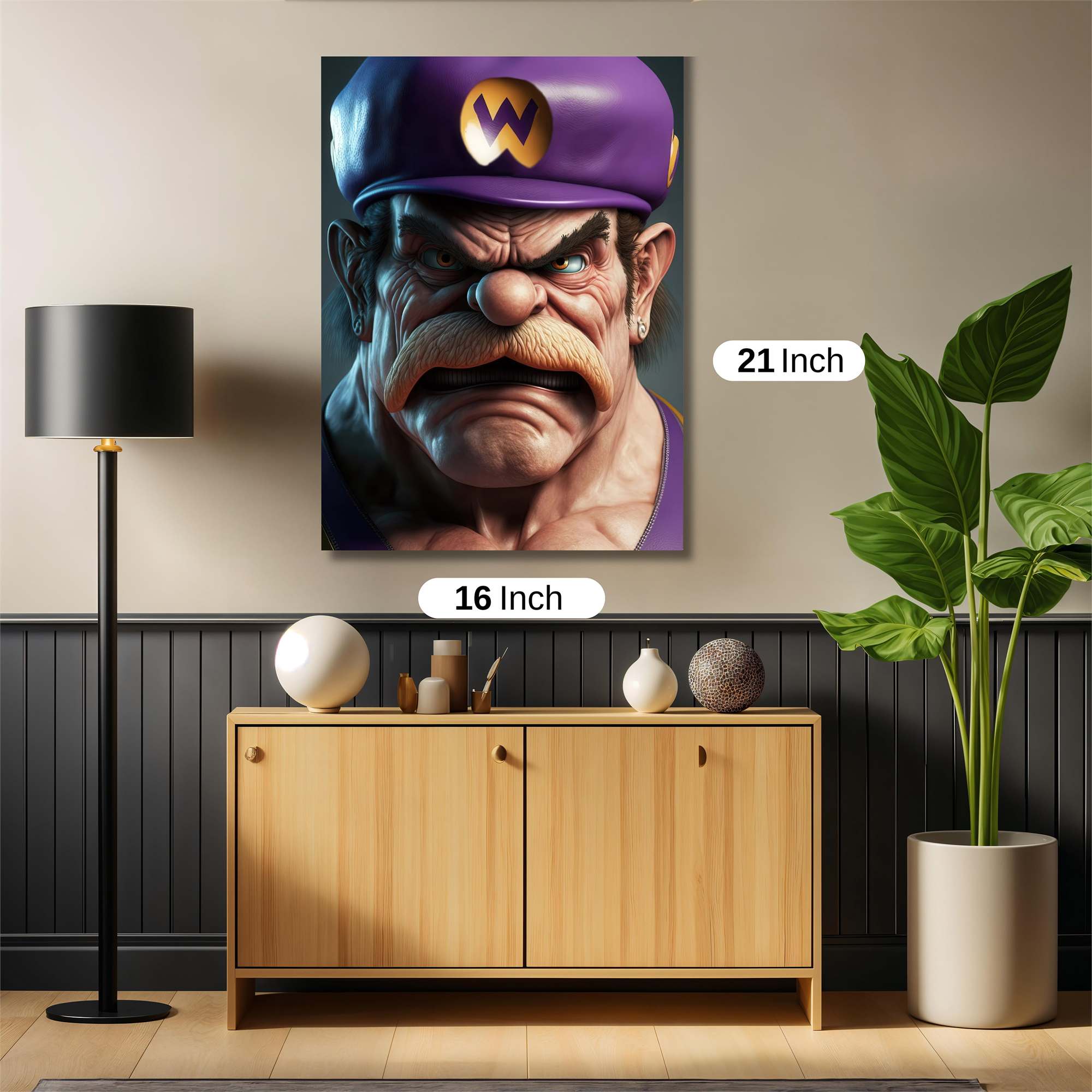 Wario Wrathful Safe Wall Magnetic / M