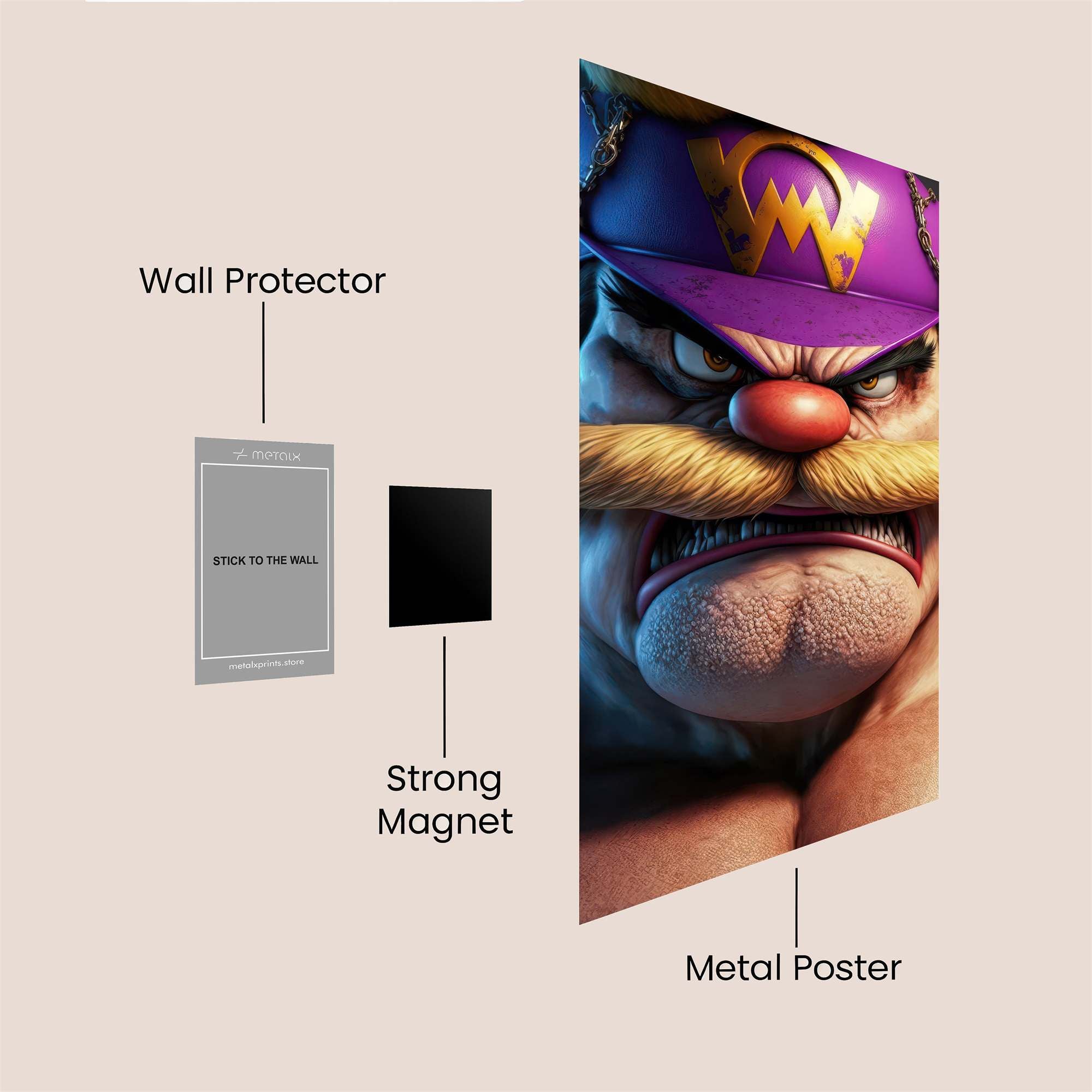Wario Wily Safe Wall Magnetic / M