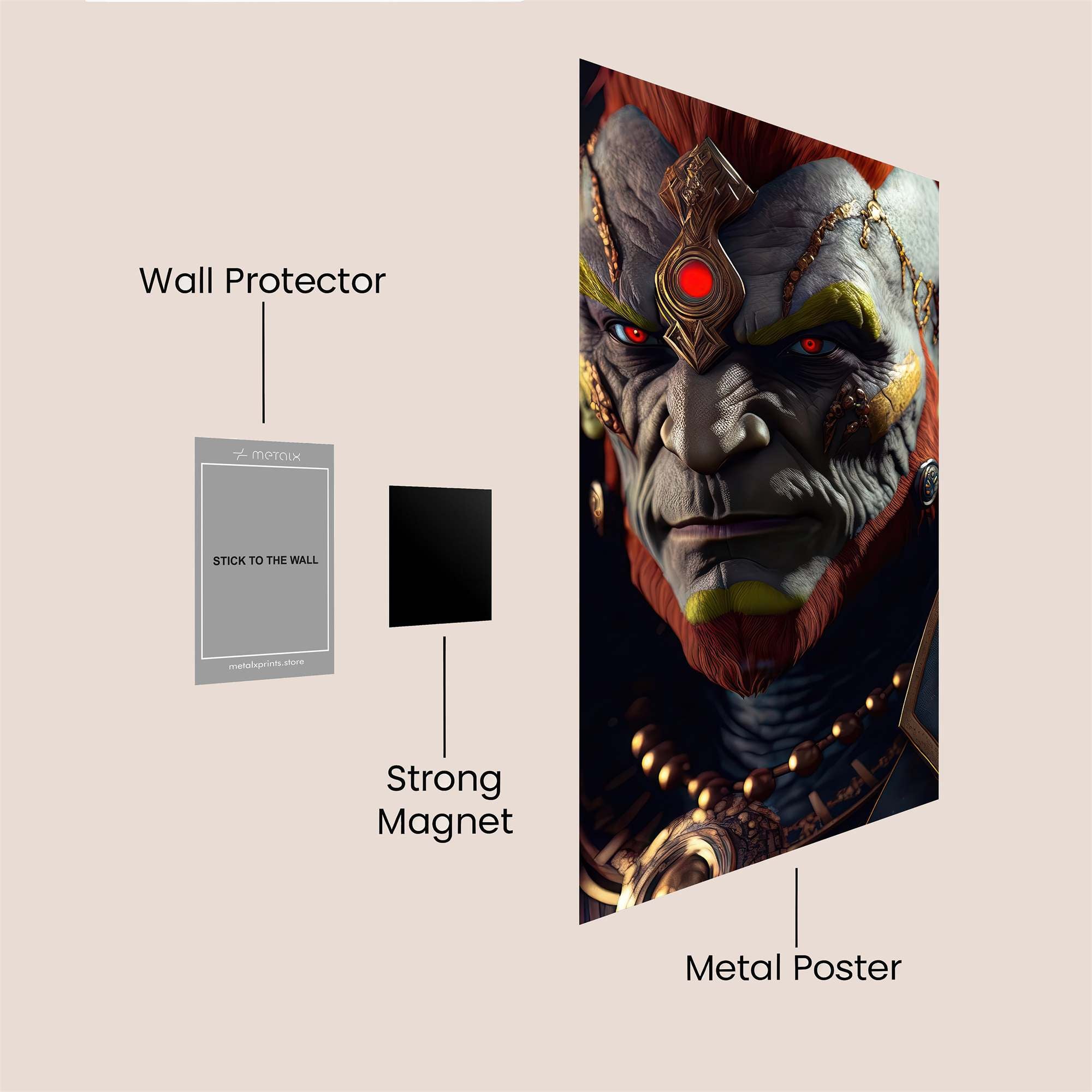 Ganon Sinister Safe Wall Magnetic / M