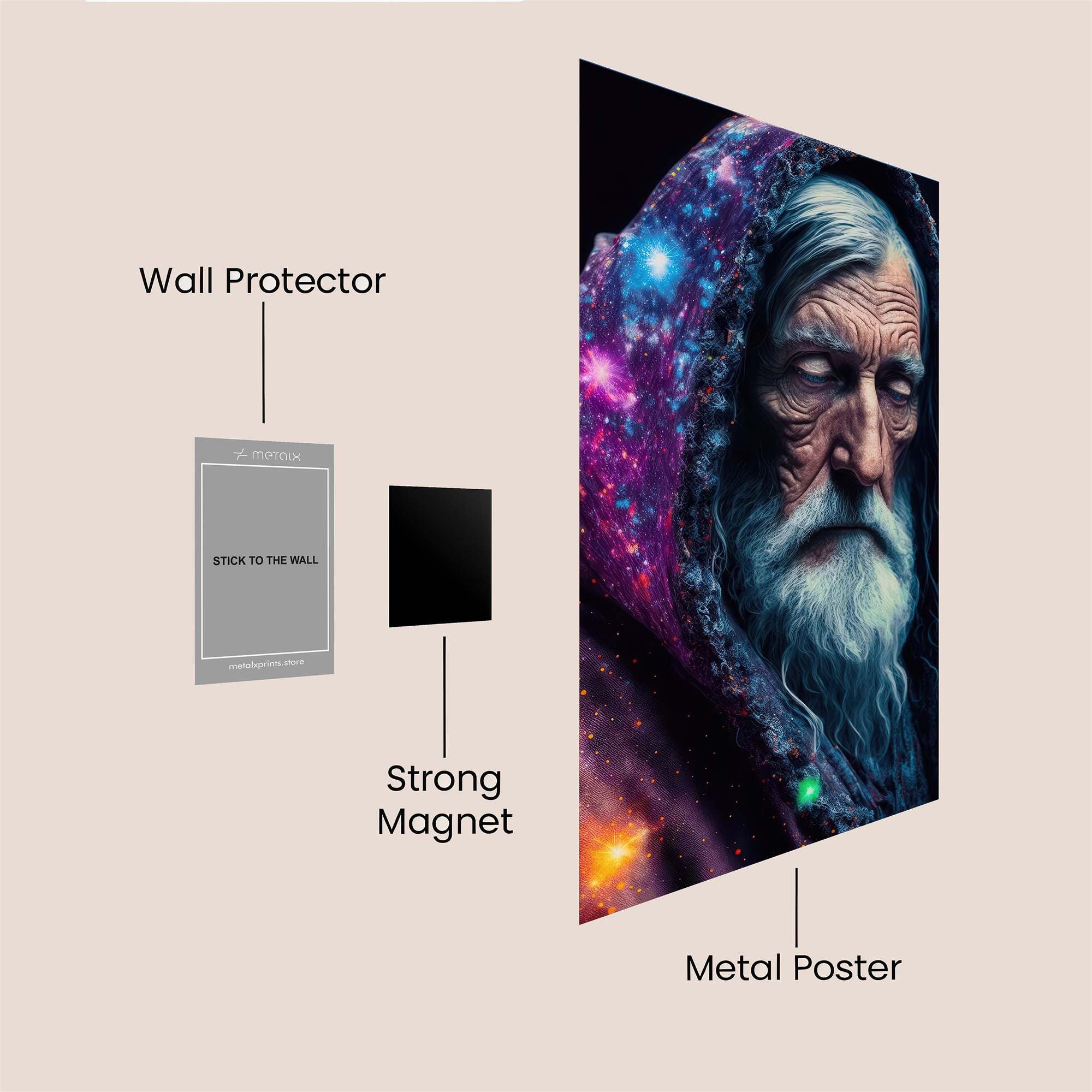 Wizard Cosmic Safe Wall Magnetic / M