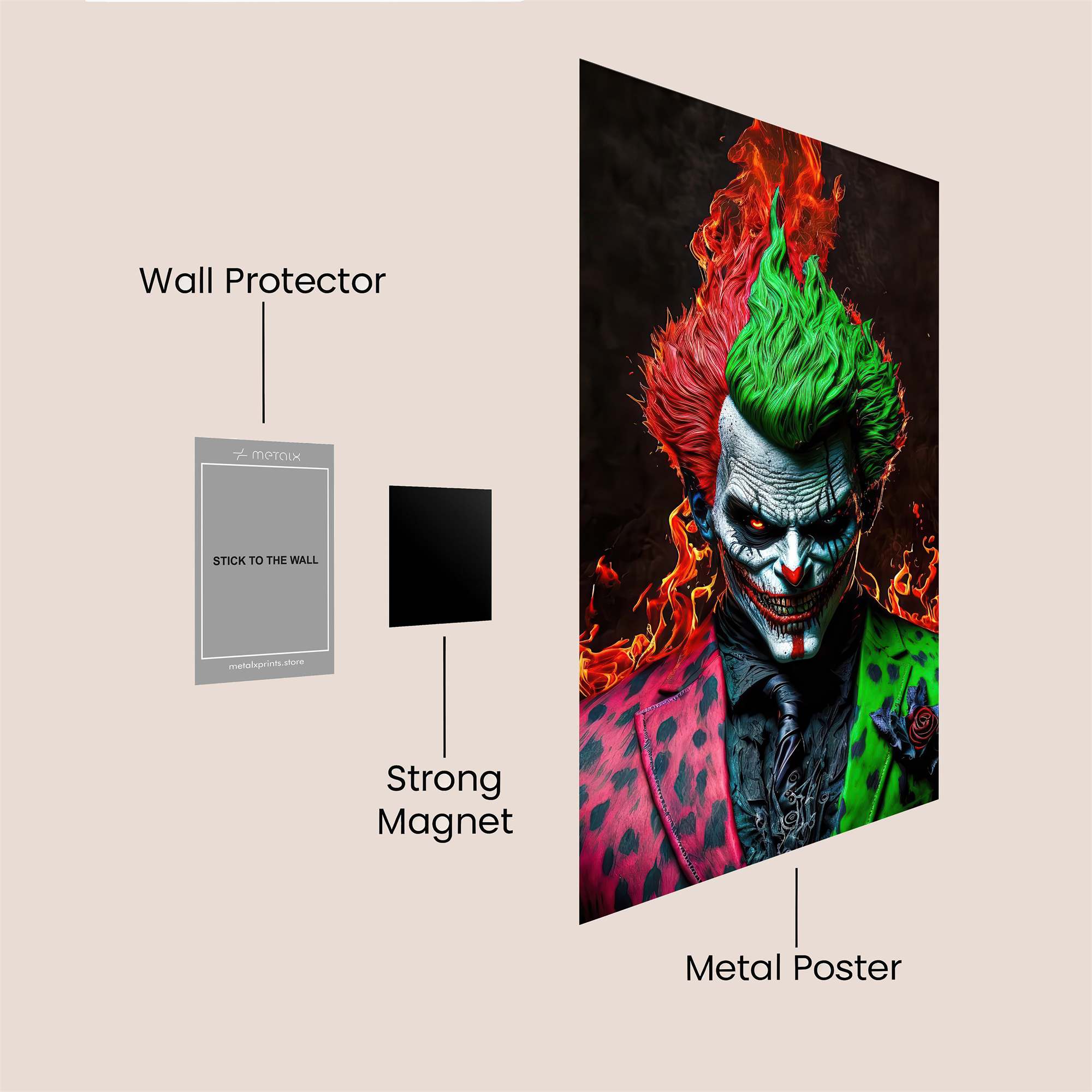 Joker Inferno Safe Wall Magnetic / M