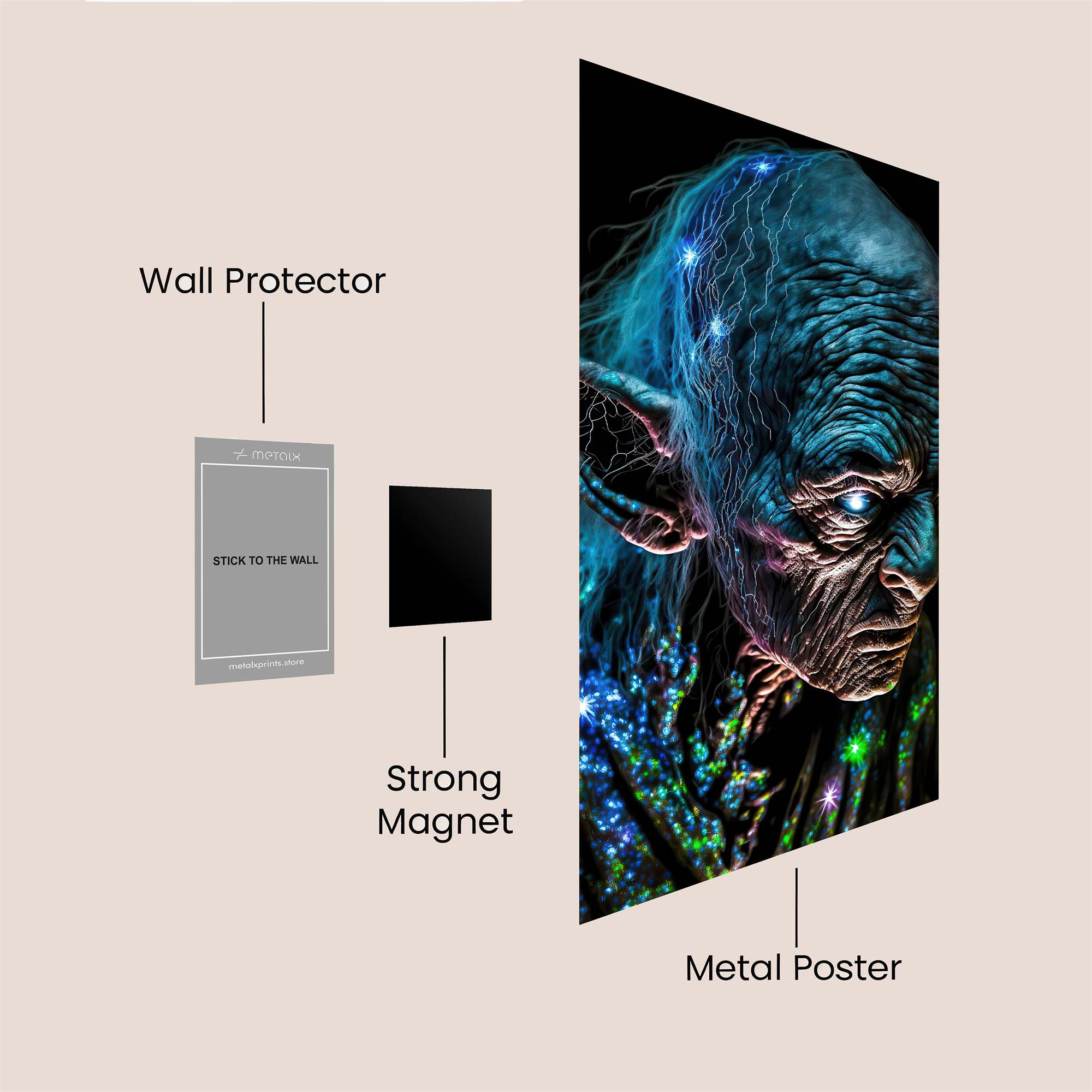 Gollum Enigmatic Safe Wall Magnetic / M