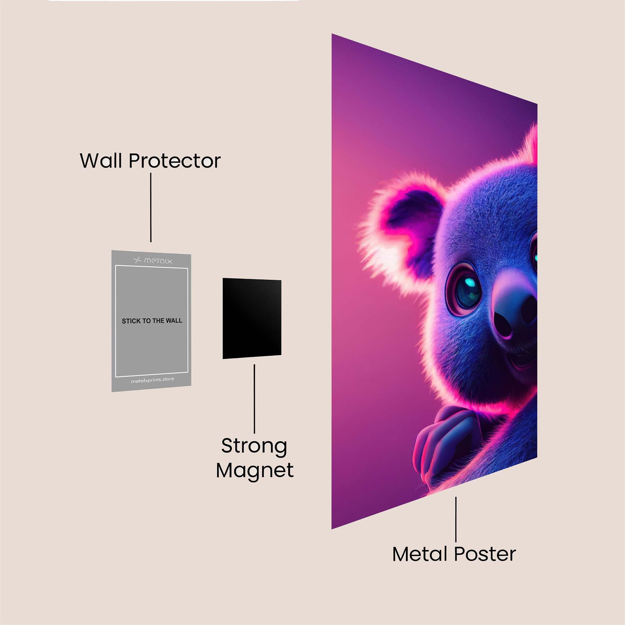 Koala Glow Safe Wall Magnetic / M