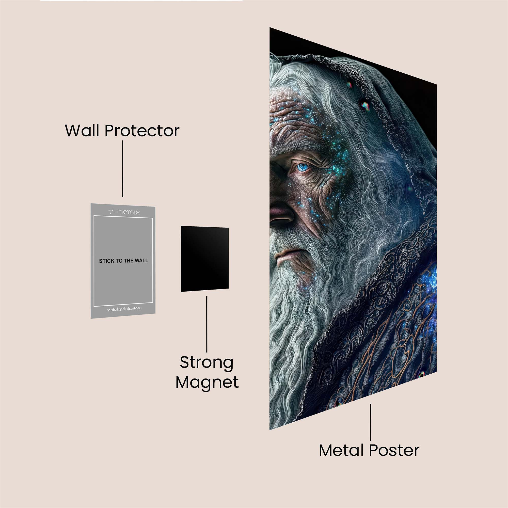 Wizard Enigma Safe Wall Magnetic / M
