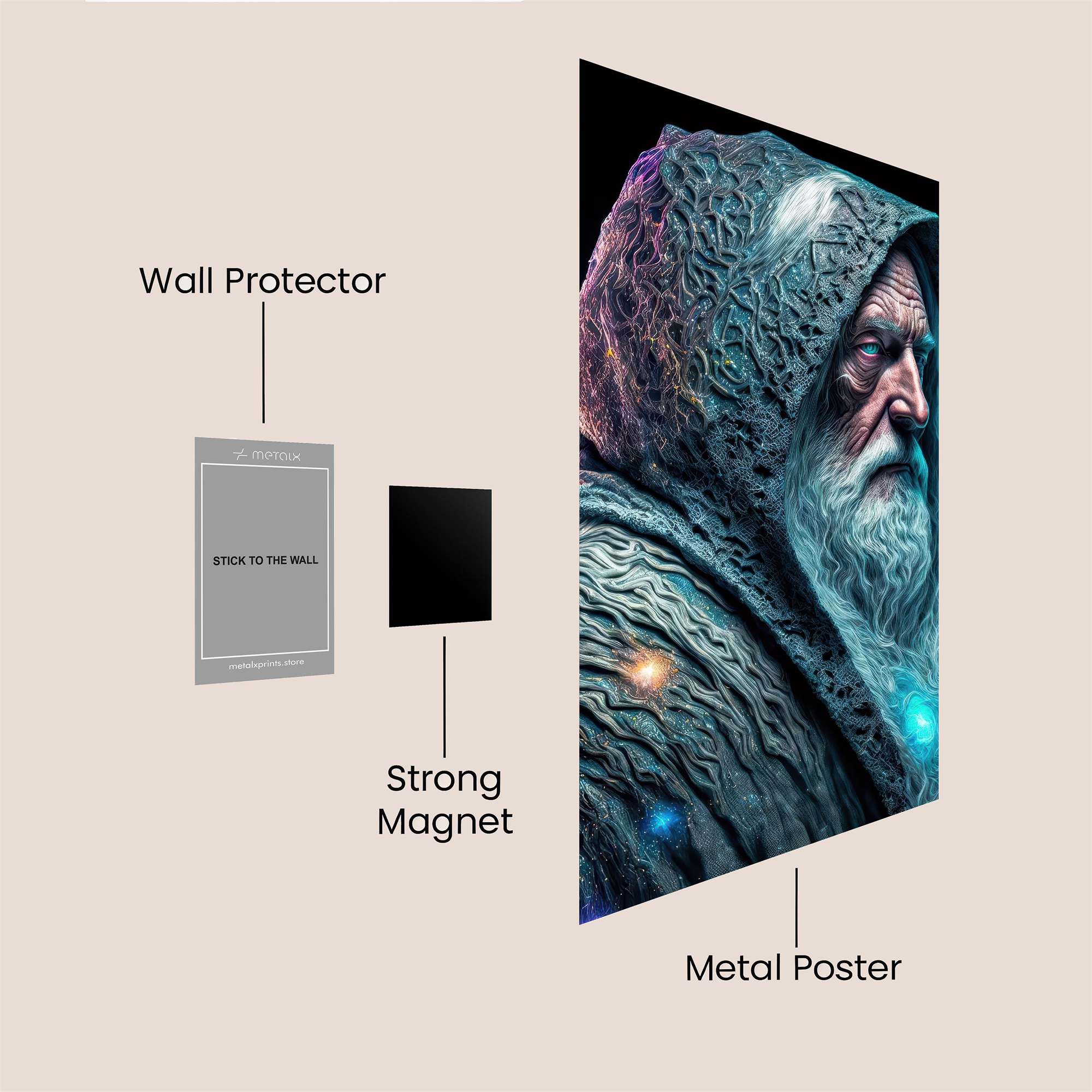 Wizard Enigma Safe Wall Magnetic / M