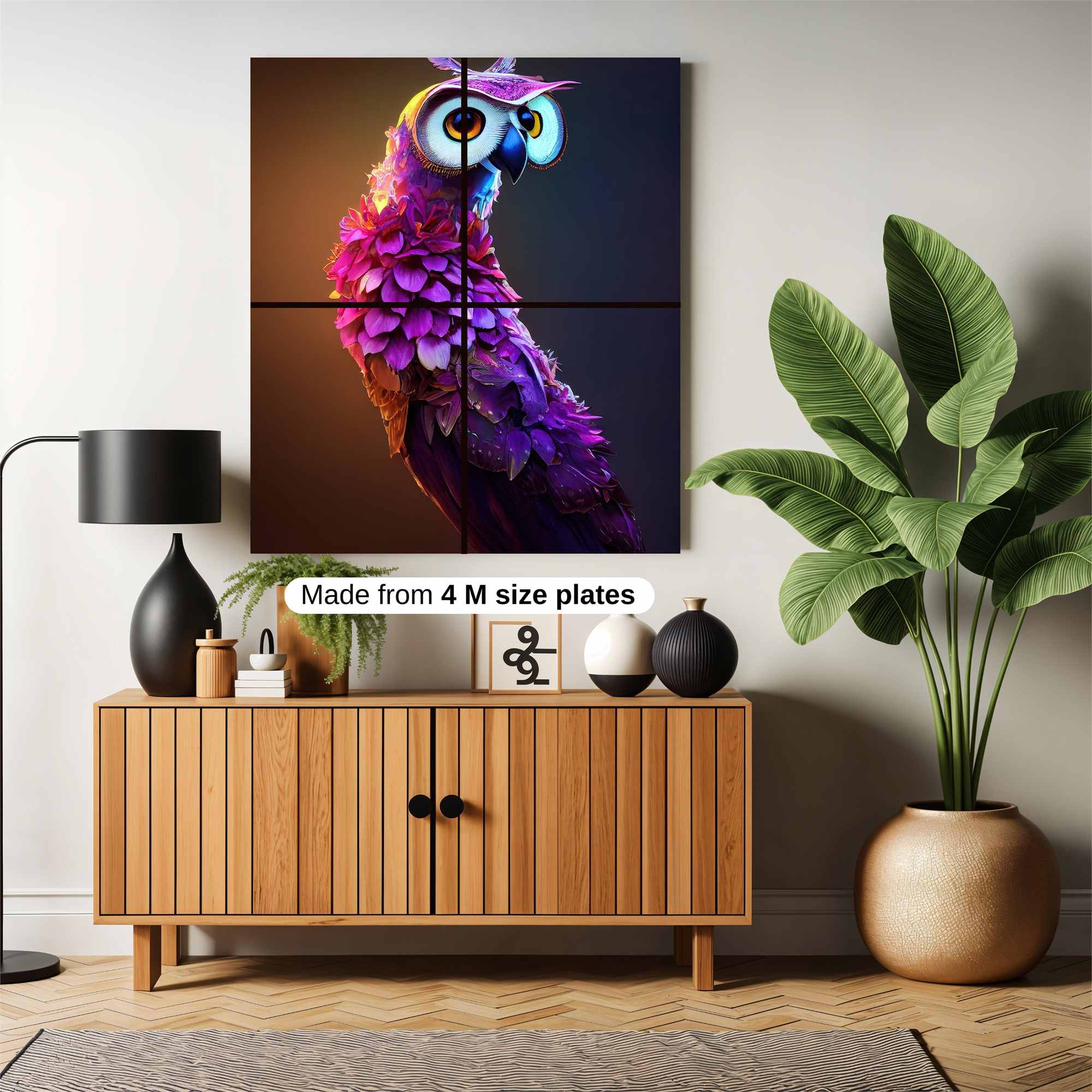 Owl Whimsy Safe Wall Magnetic / M