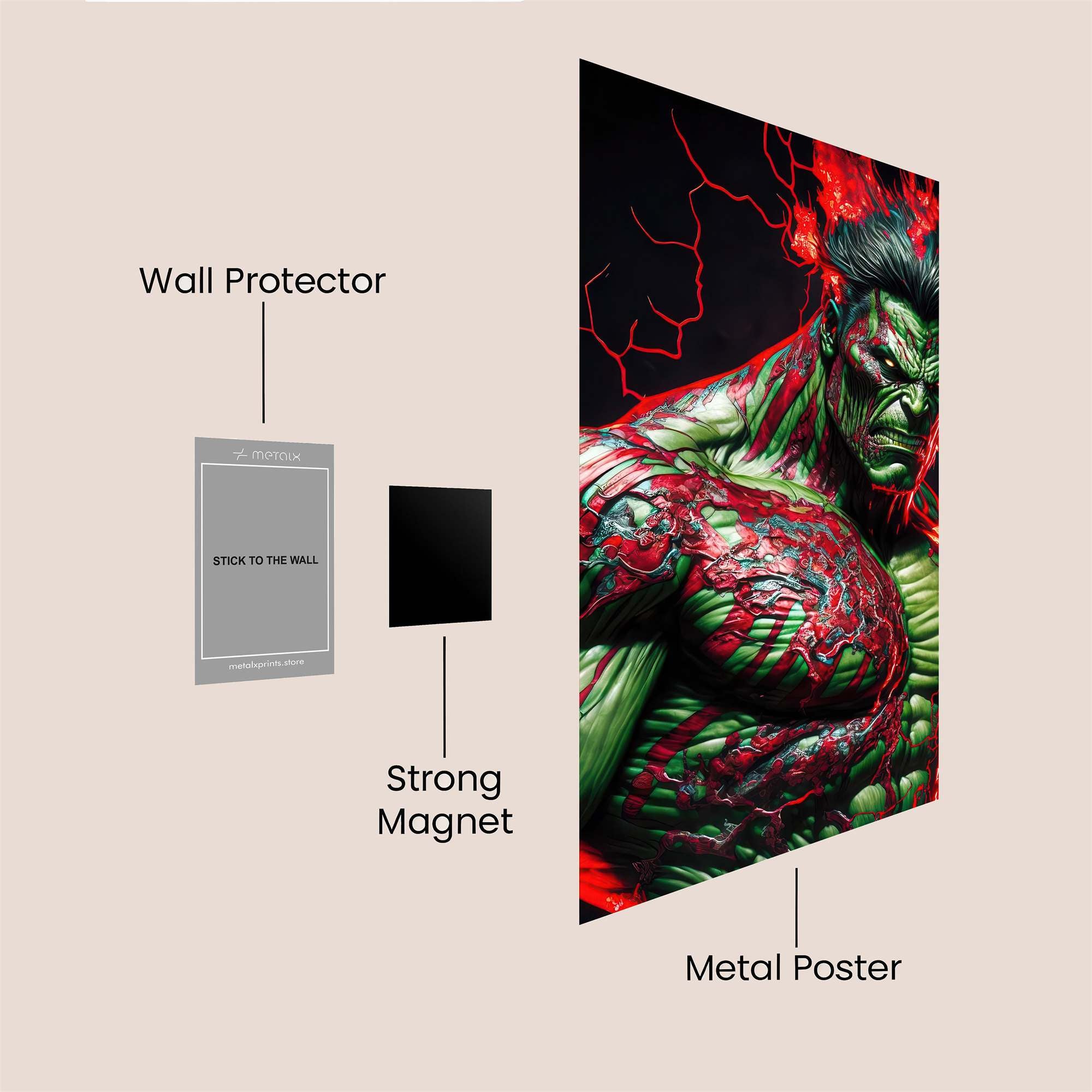 Hulk Inferno Safe Wall Magnetic / M