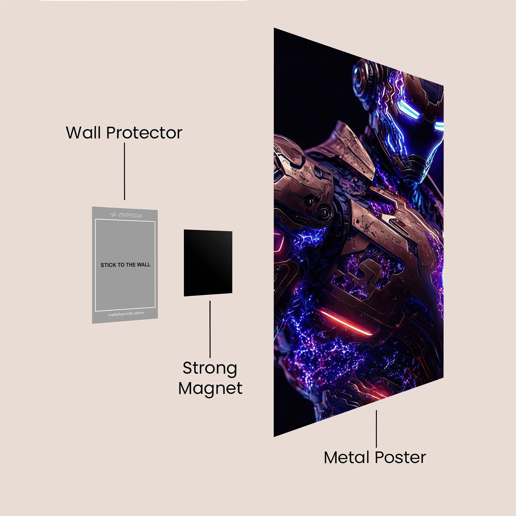 Iron Radiant Safe Wall Magnetic / M