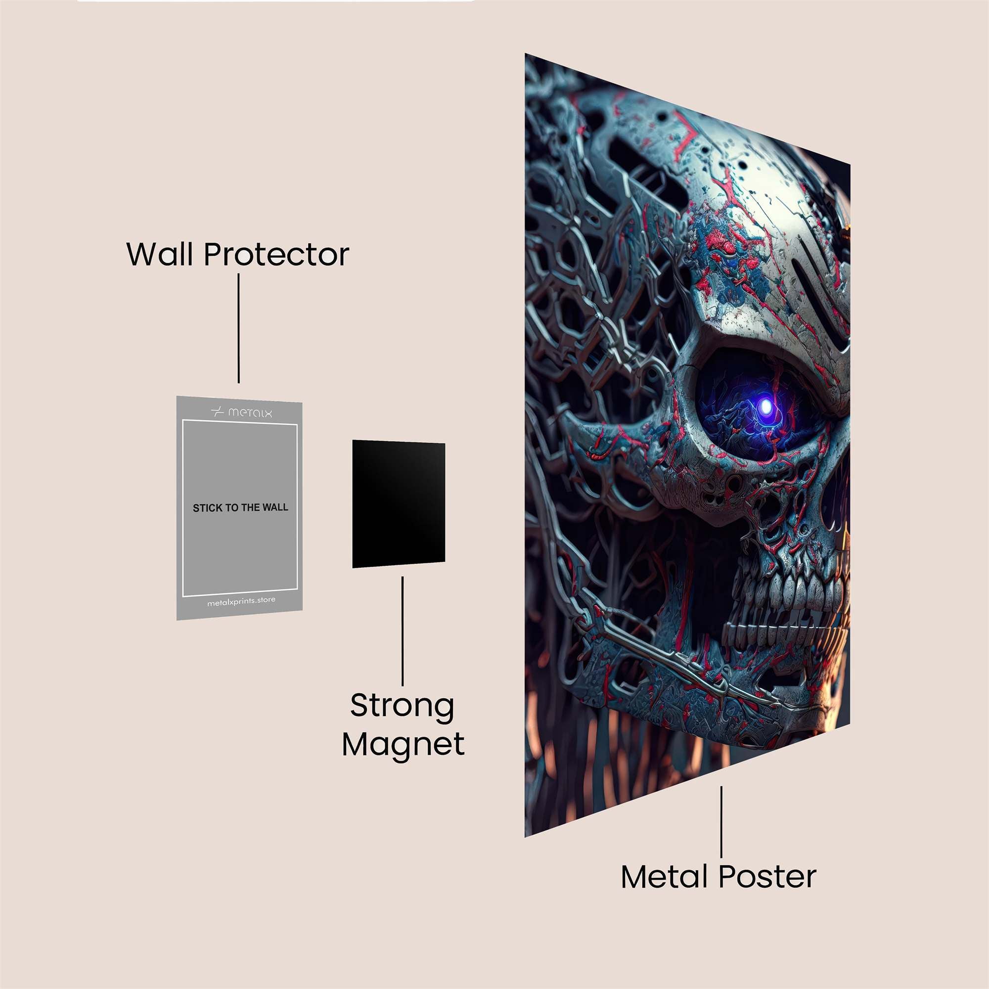 Cyber Fury Safe Wall Magnetic / M
