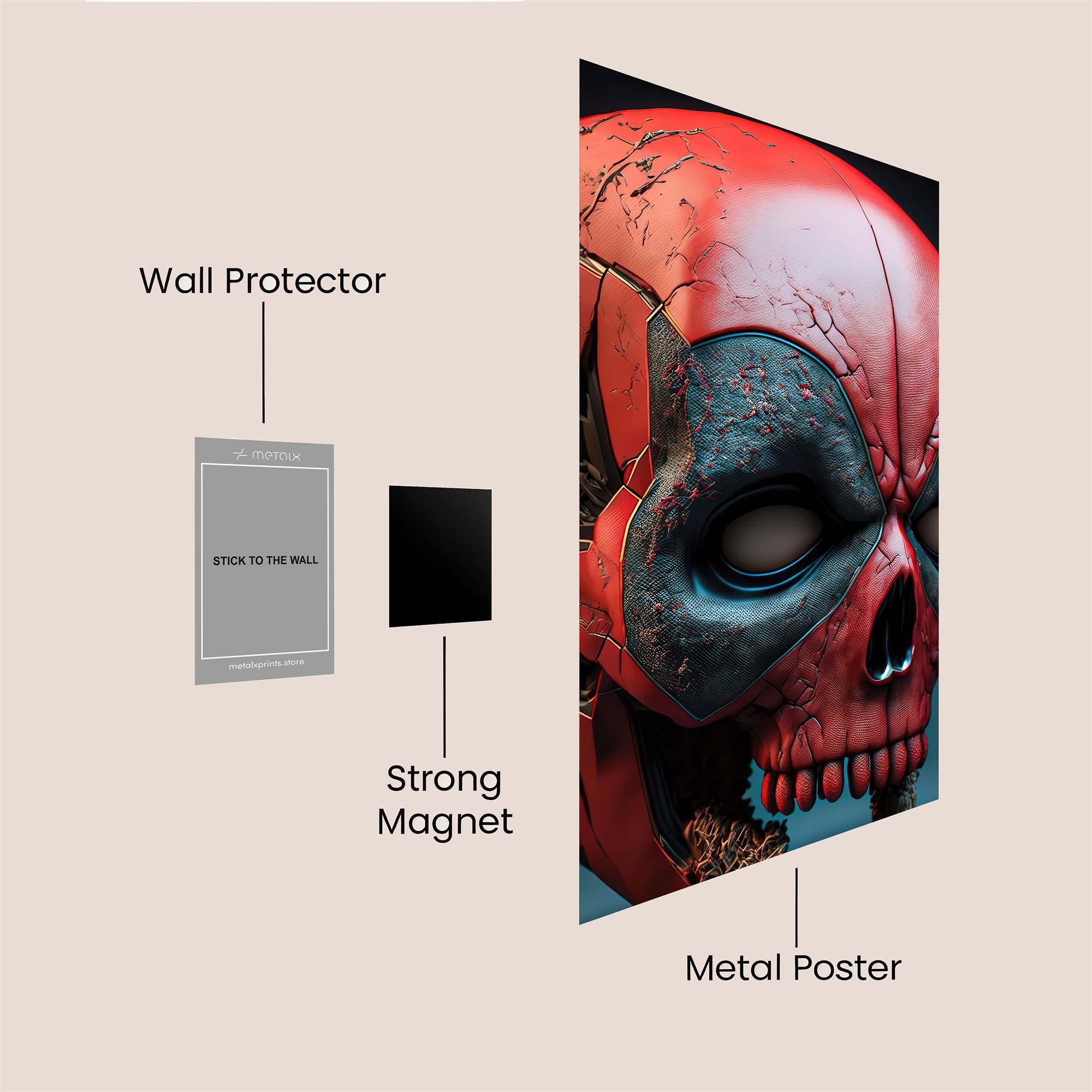 Deadpool Macabre Safe Wall Magnetic / M