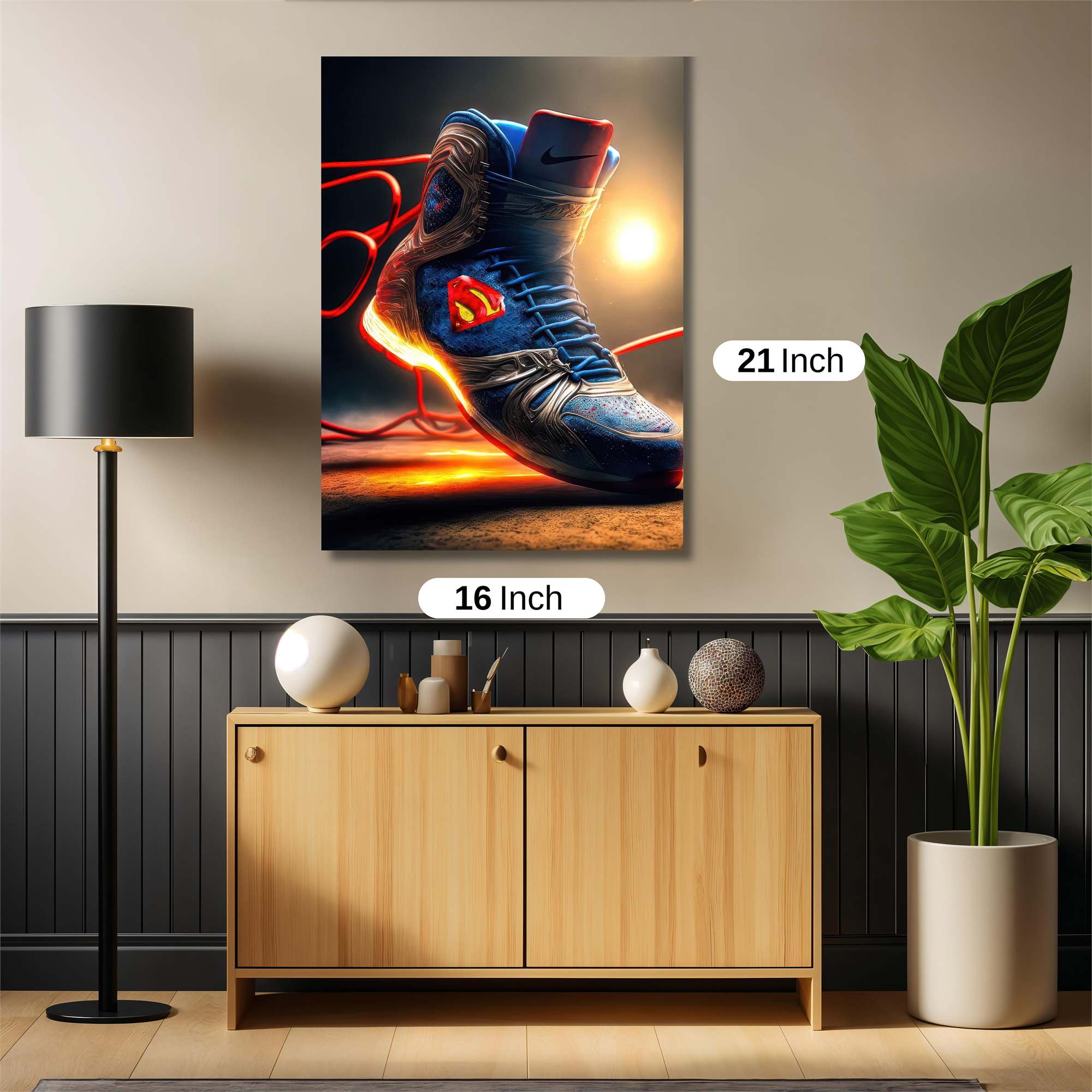 Superhero Glow Safe Wall Magnetic / M