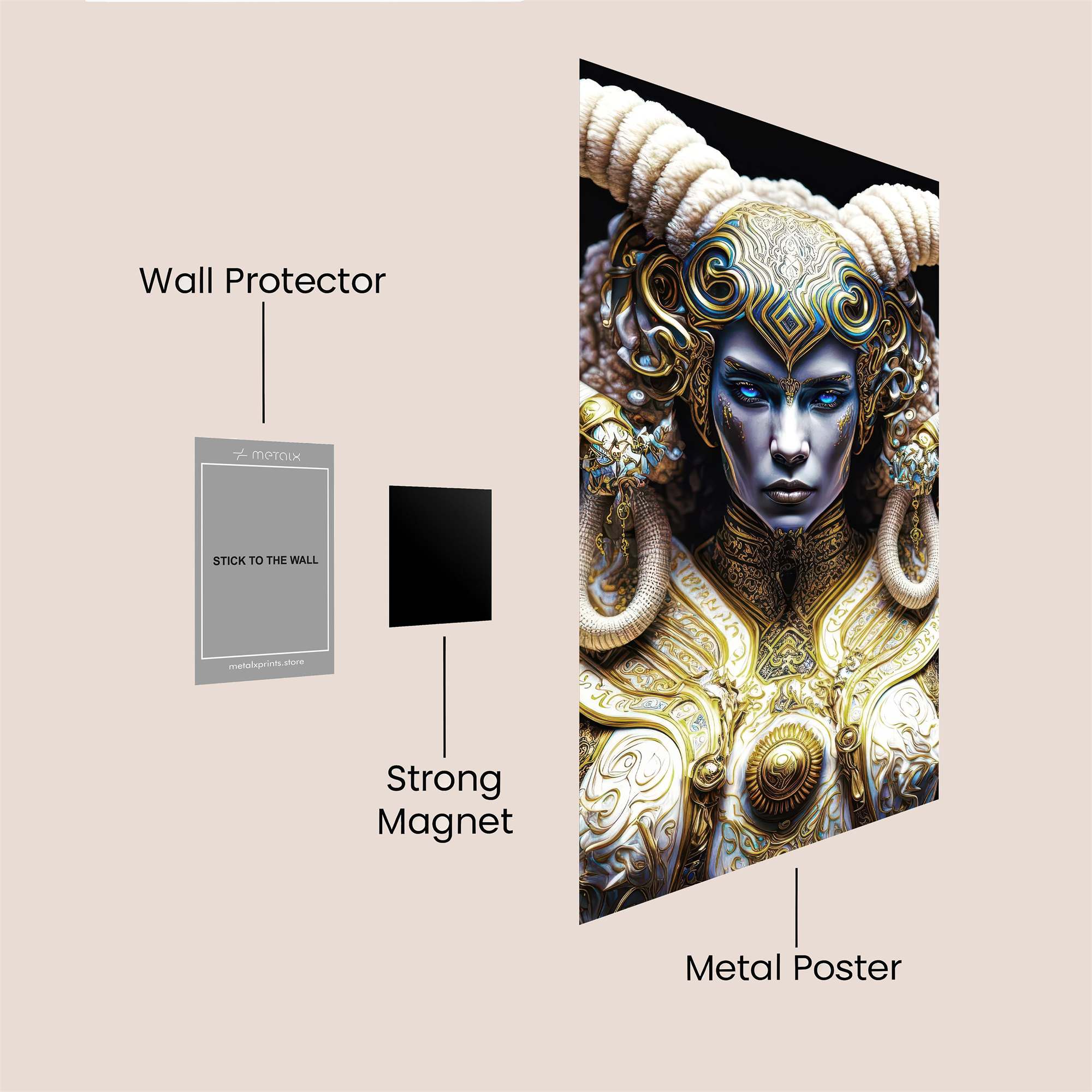Goddess Majestic Safe Wall Magnetic / M