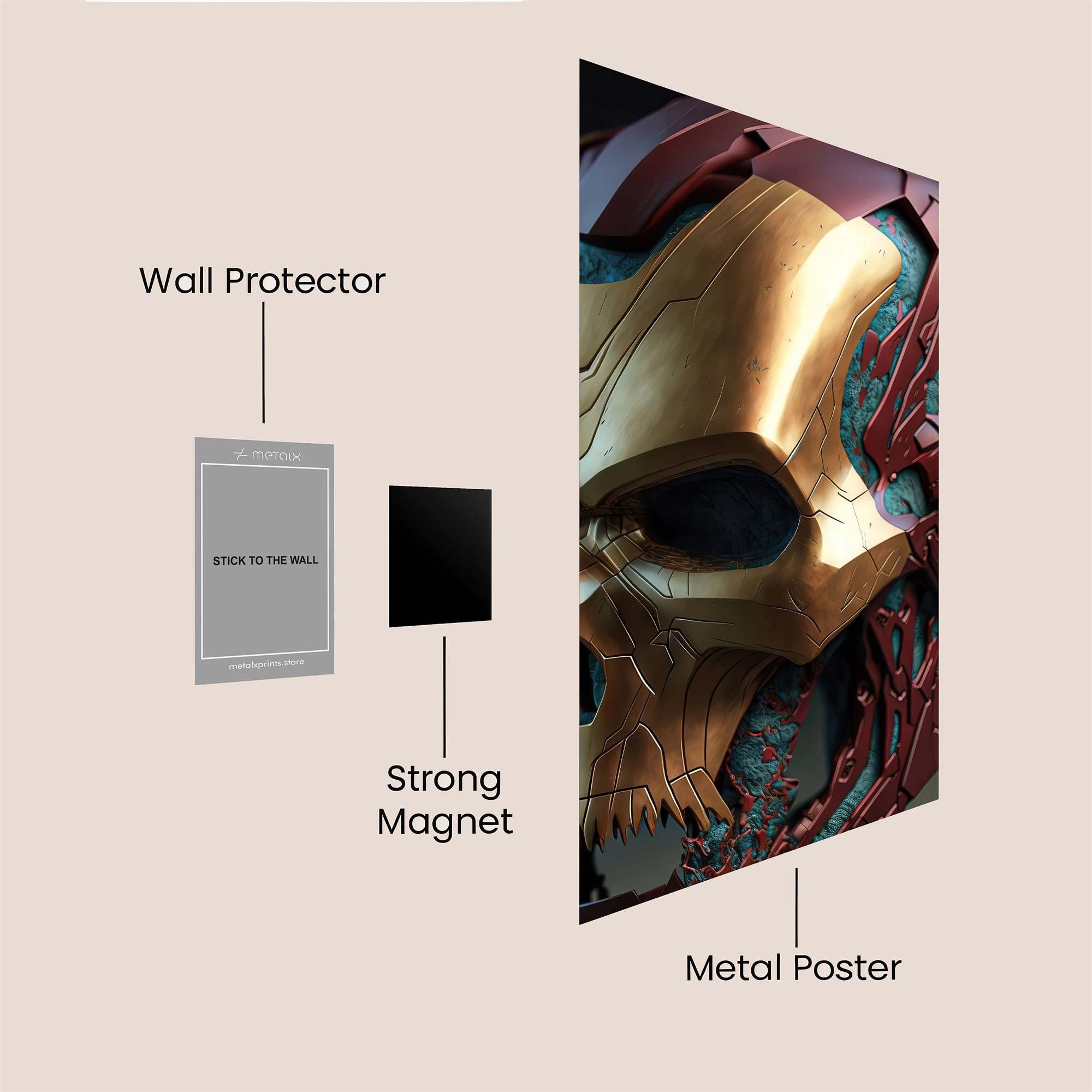 Iron Decay Safe Wall Magnetic / M