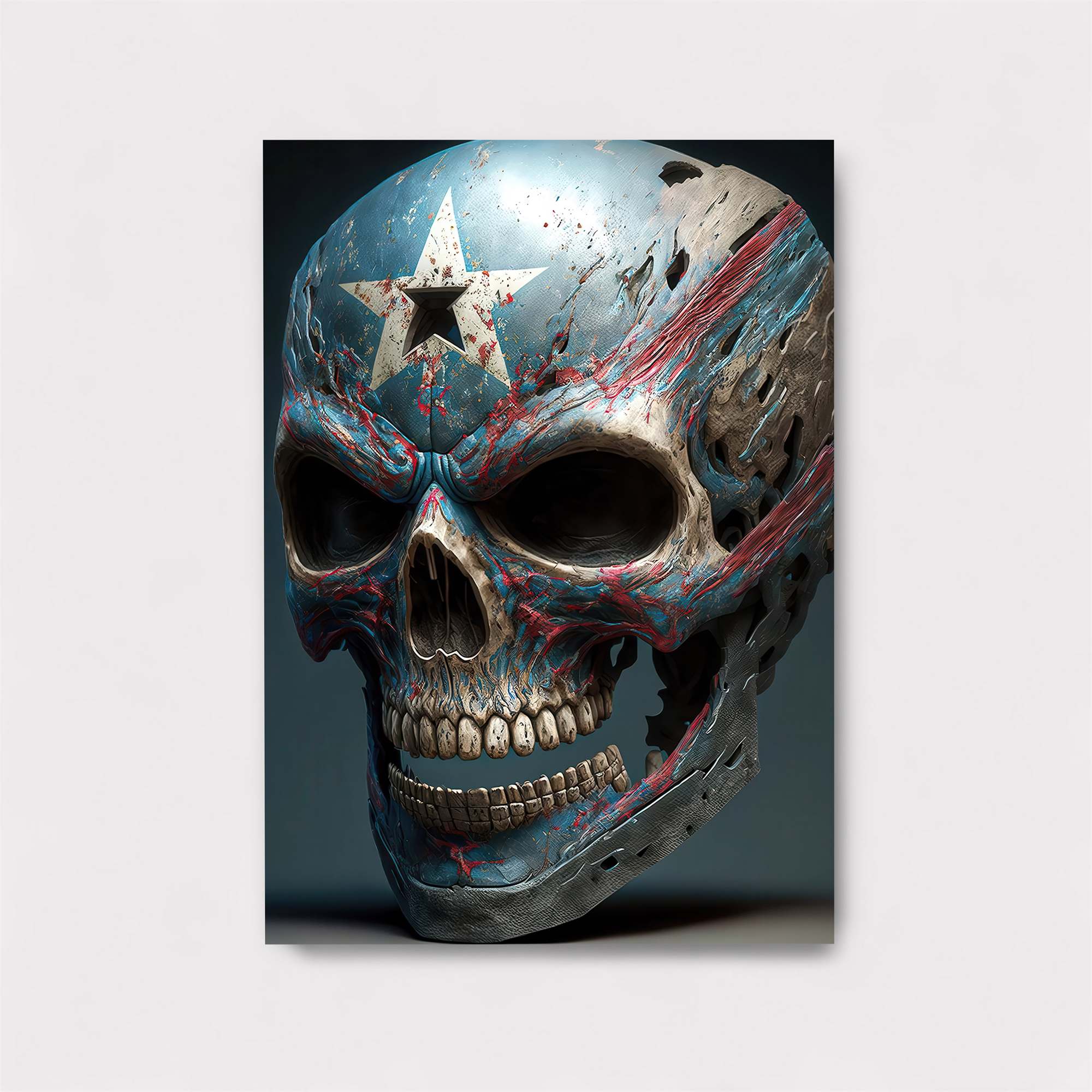 Patriot Skull Safe Wall Magnetic / M