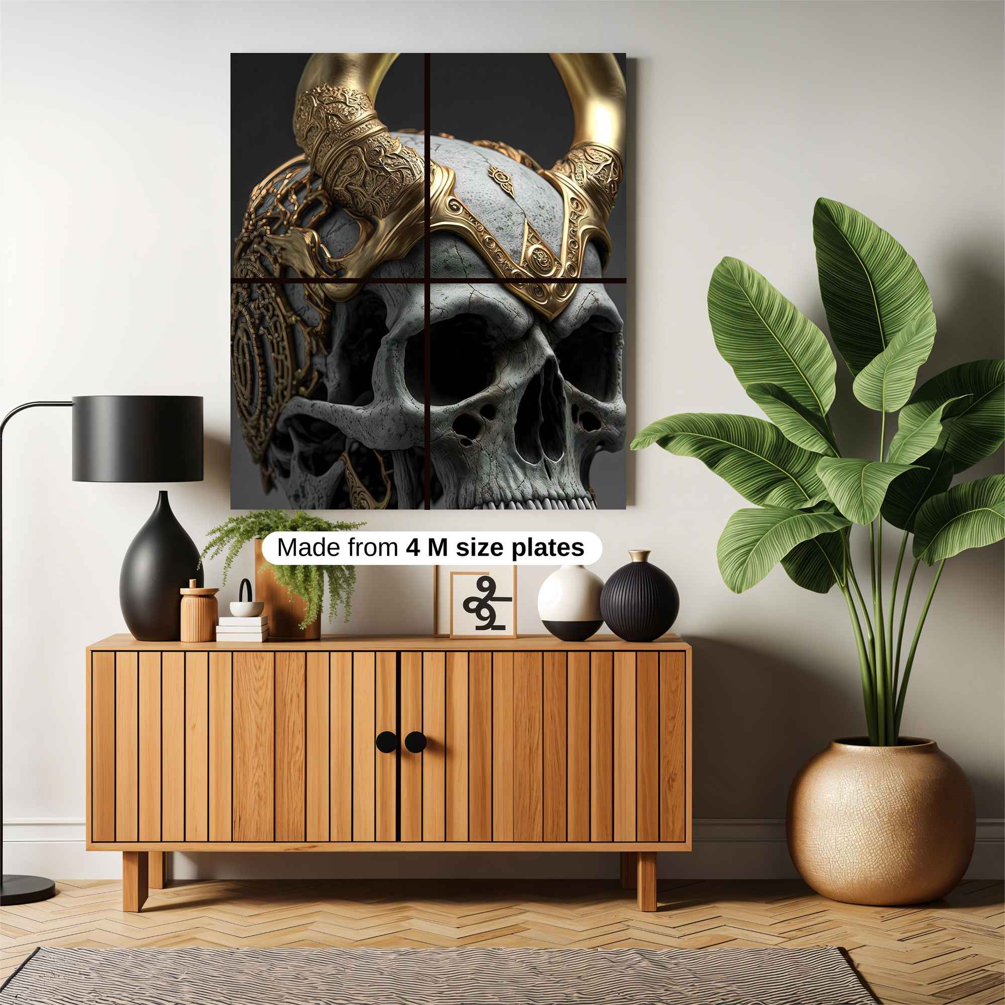Skull Regal Safe Wall Magnetic / M