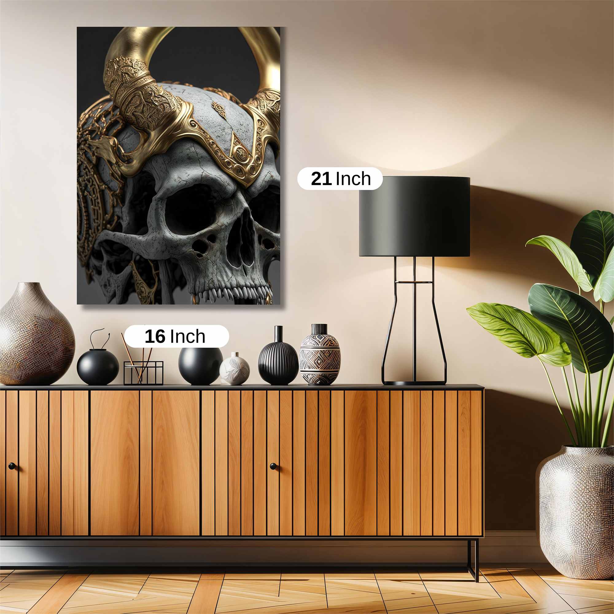 Skull Regal Safe Wall Magnetic / M