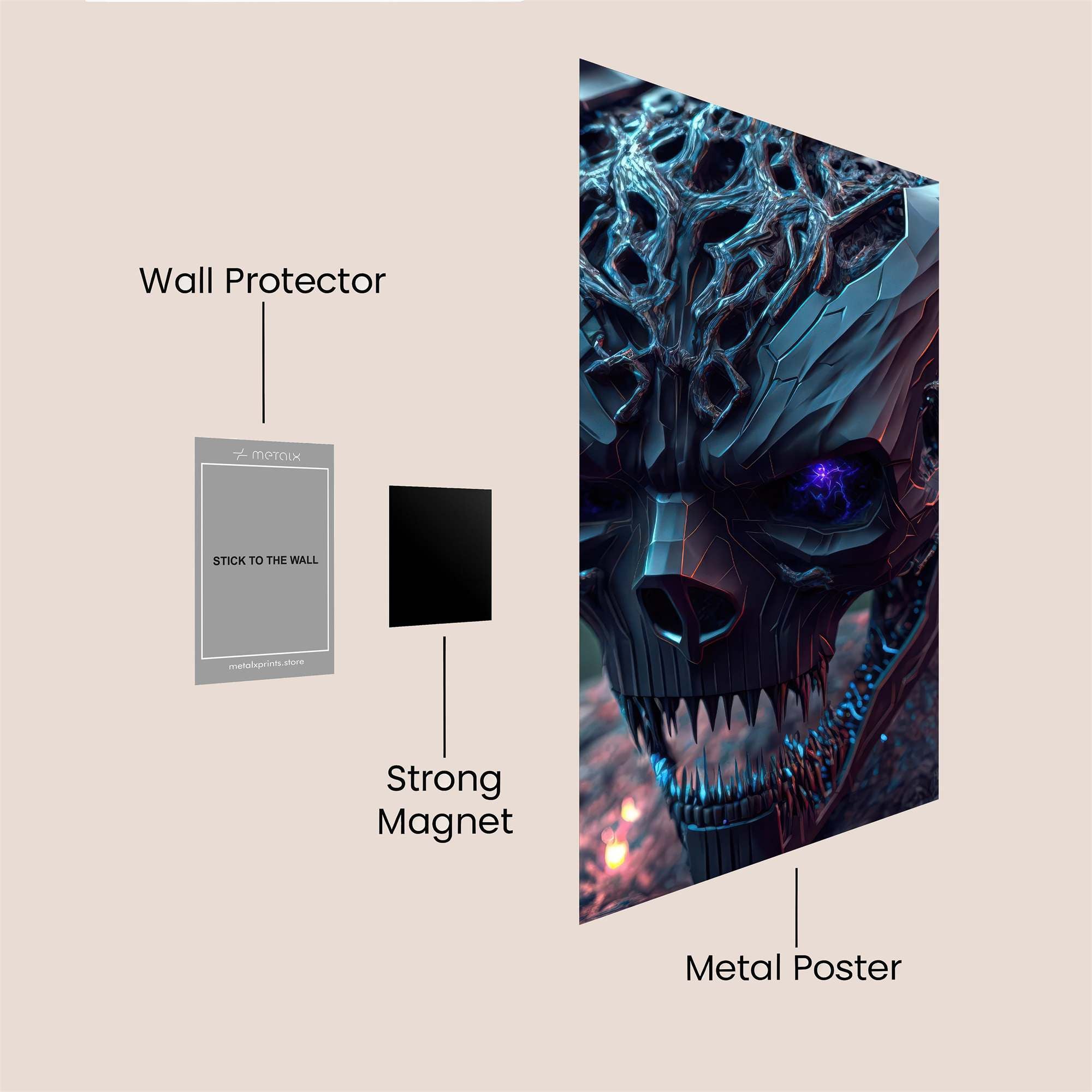 Alien Menace Safe Wall Magnetic / M