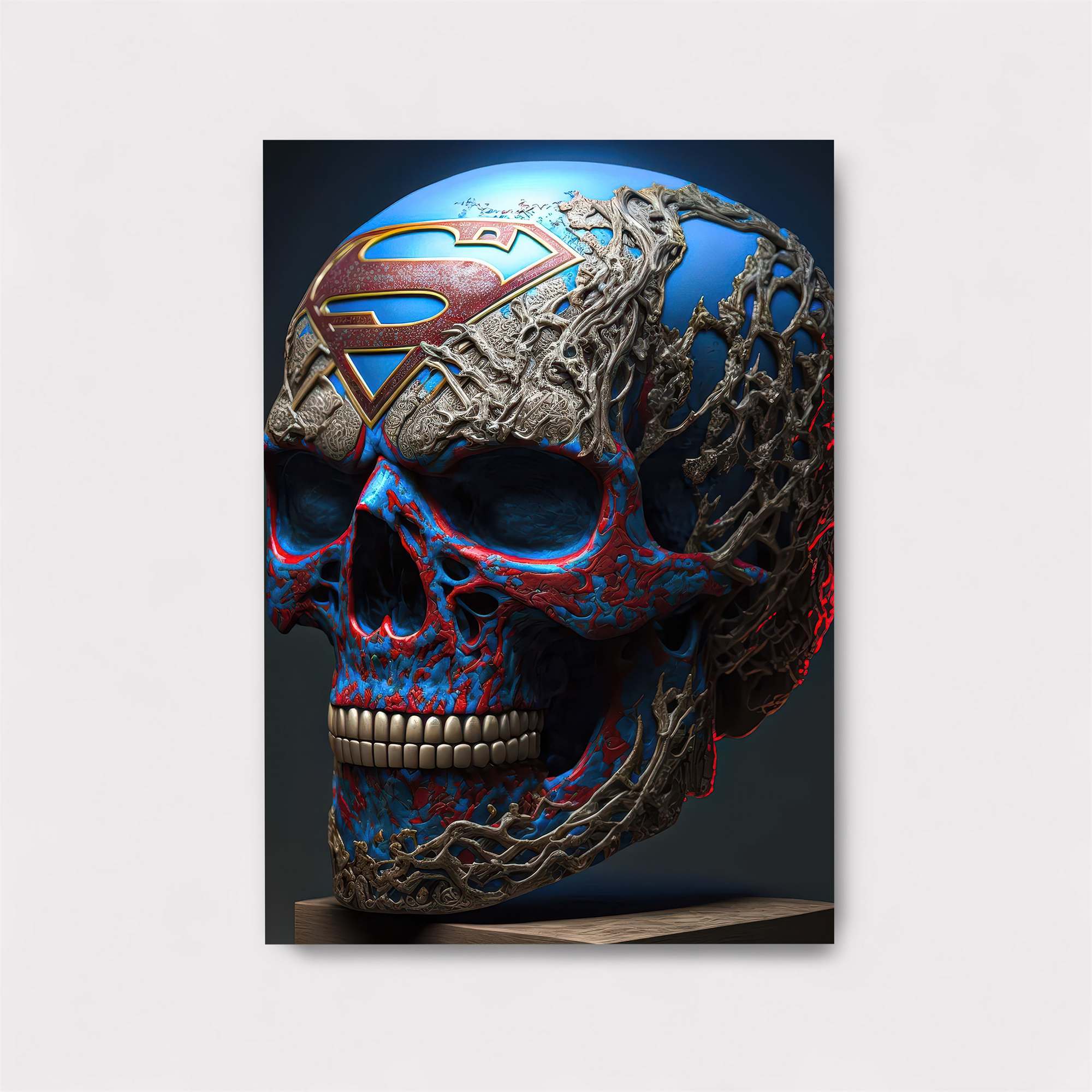 Superman Skull Safe Wall Magnetic / M