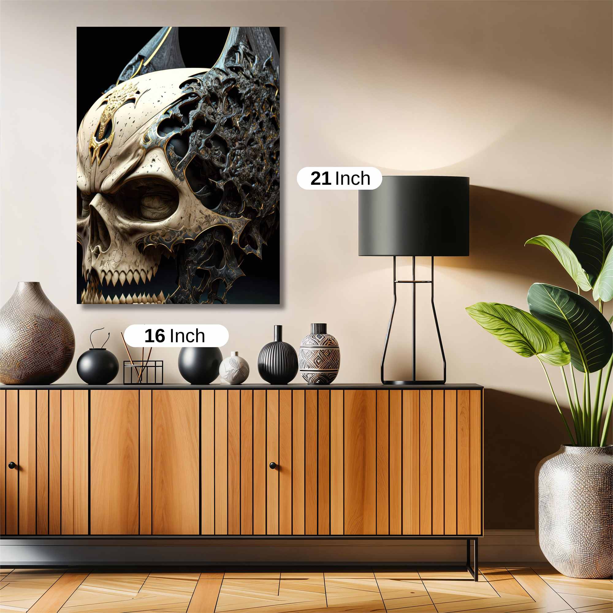 Skull Menace Safe Wall Magnetic / M