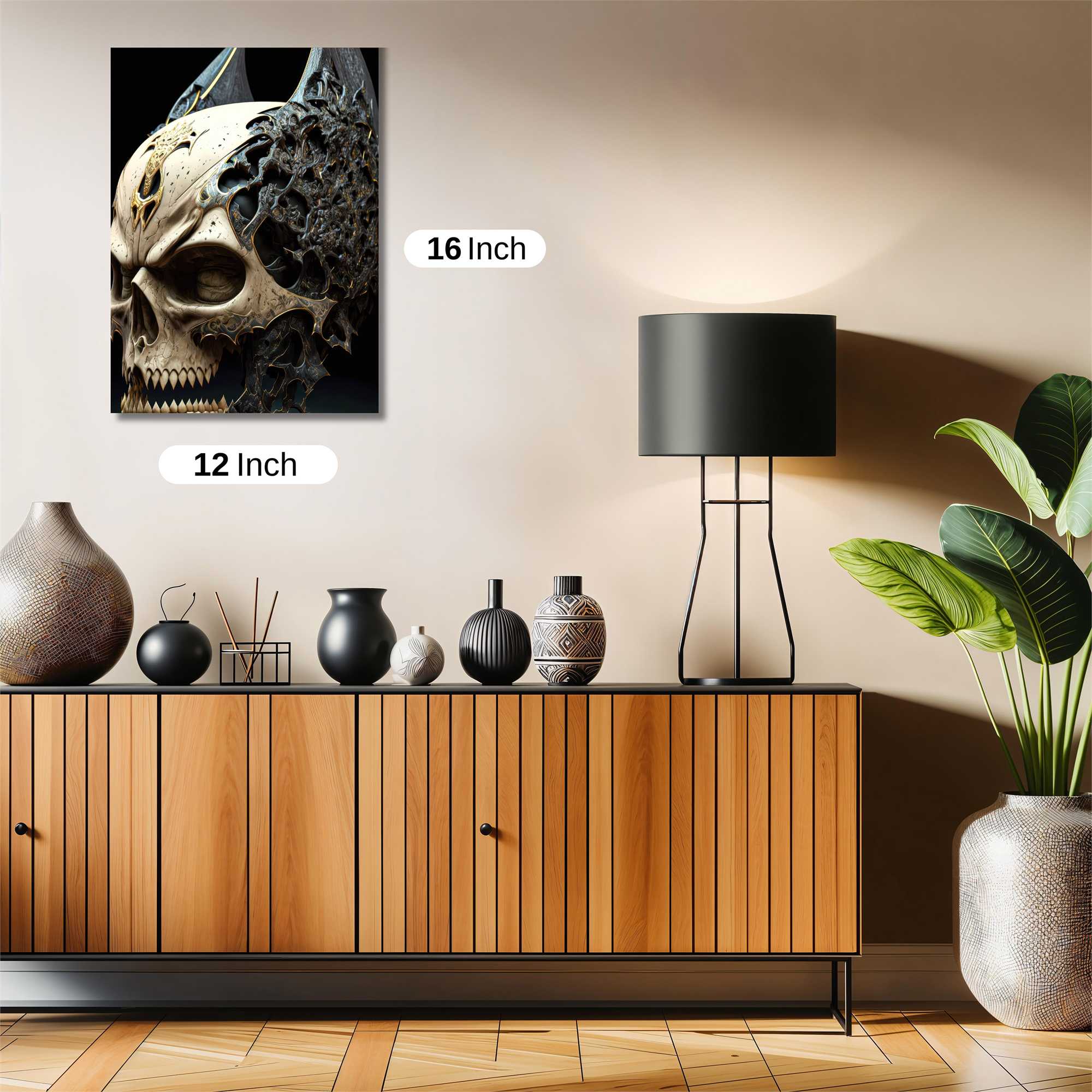 Skull Menace Safe Wall Magnetic / M