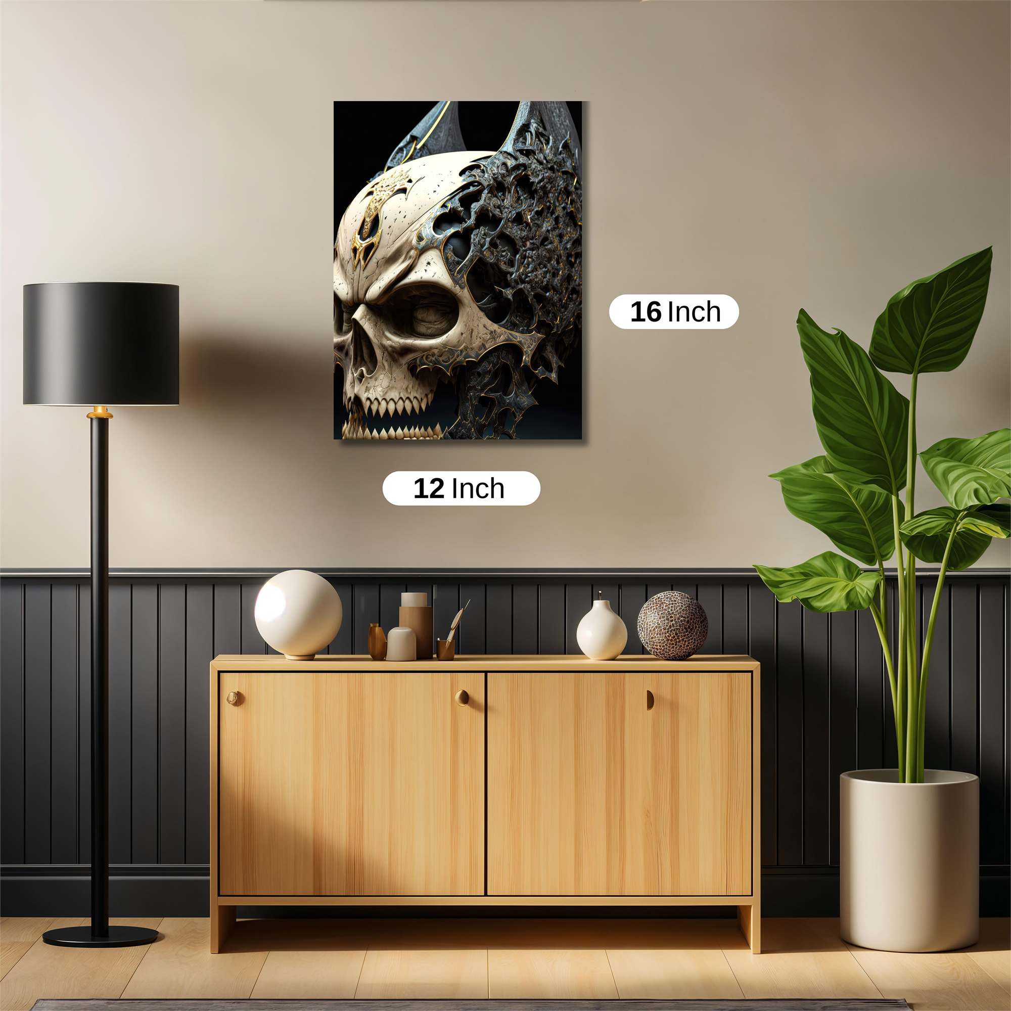 Skull Menace Safe Wall Magnetic / M