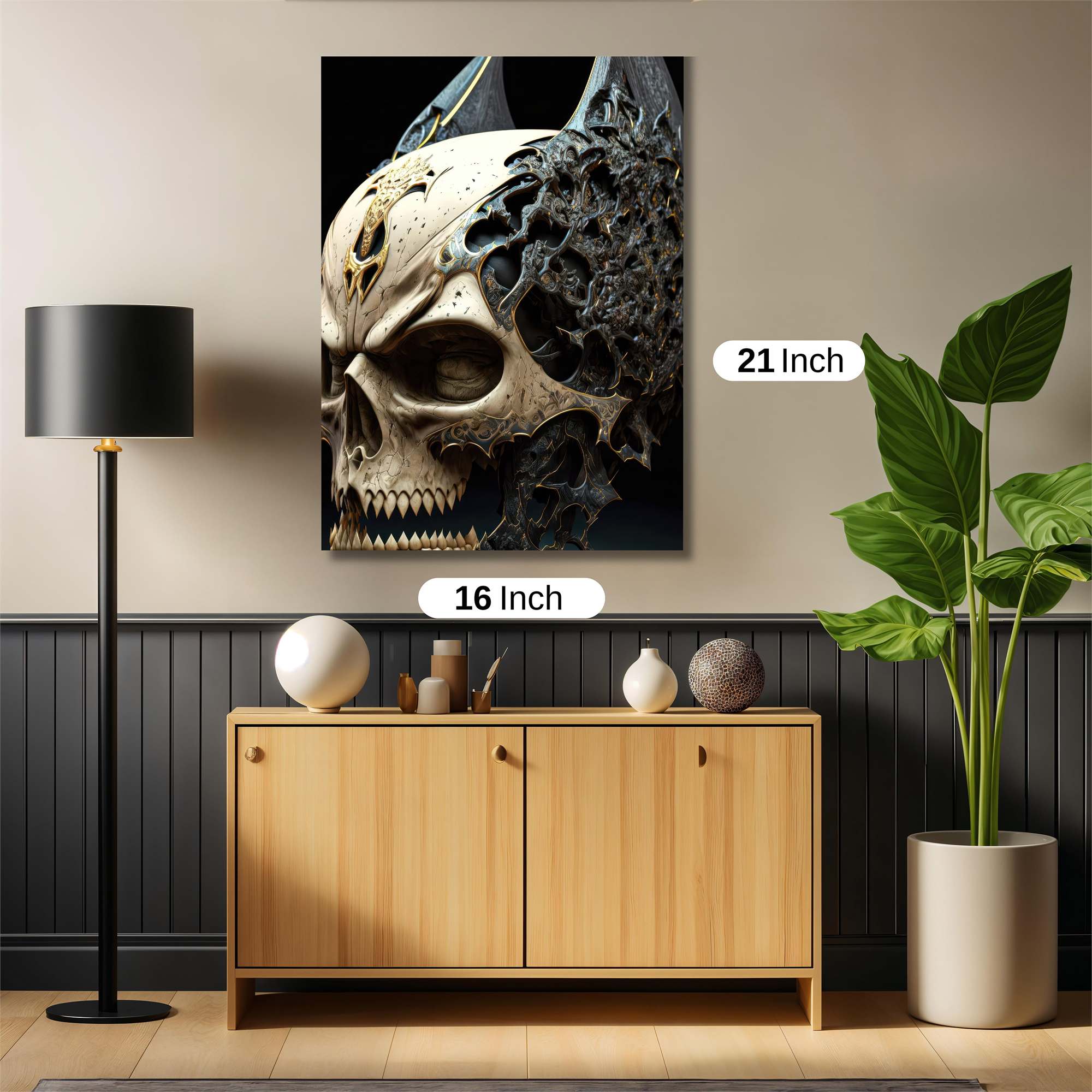Skull Menace Safe Wall Magnetic / M