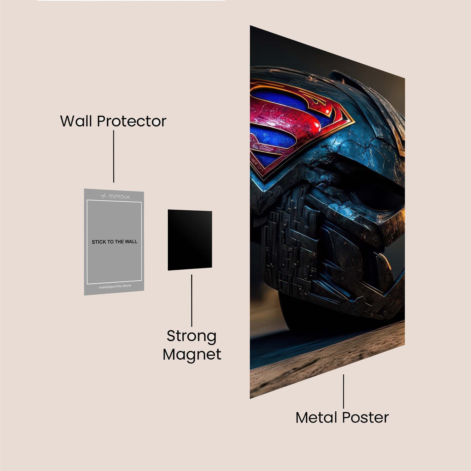 Superman Gloom Safe Wall Magnetic / M