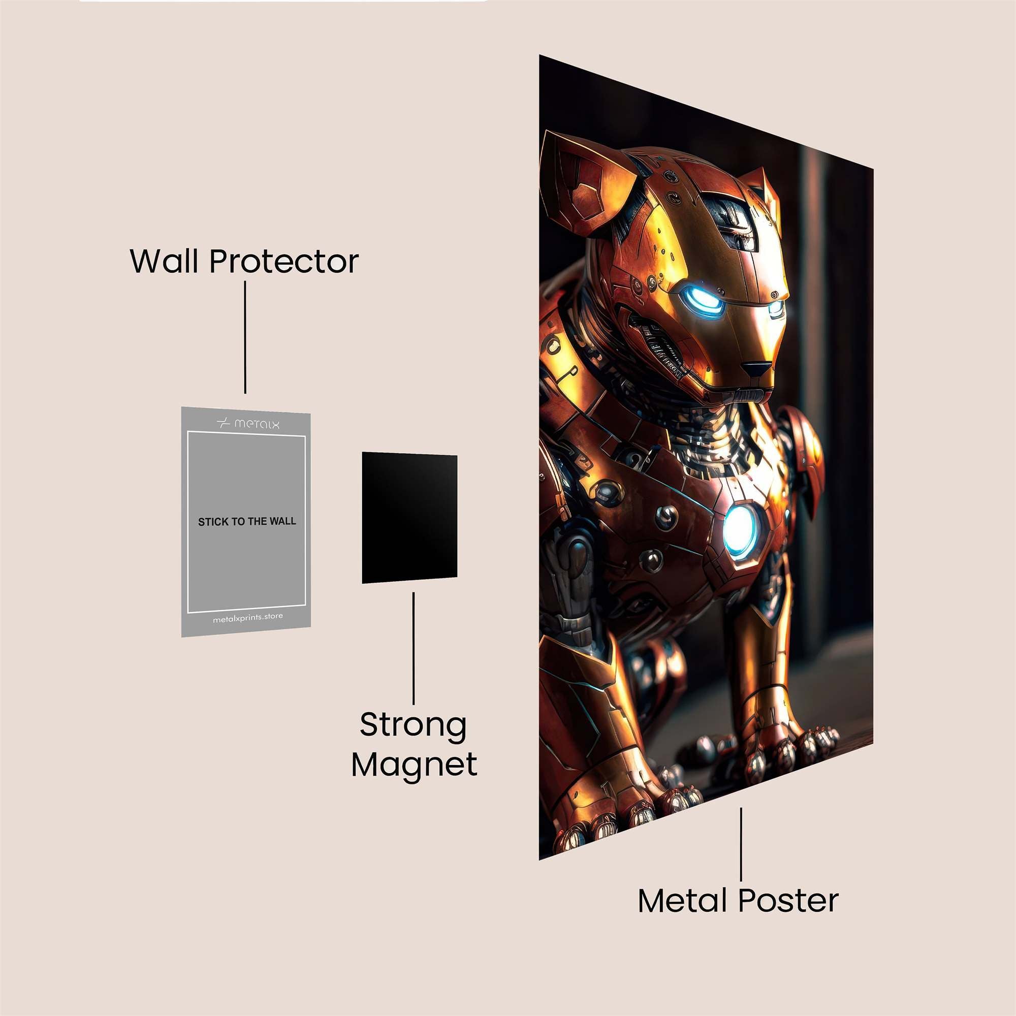 IronPup Heroic Safe Wall Magnetic / M