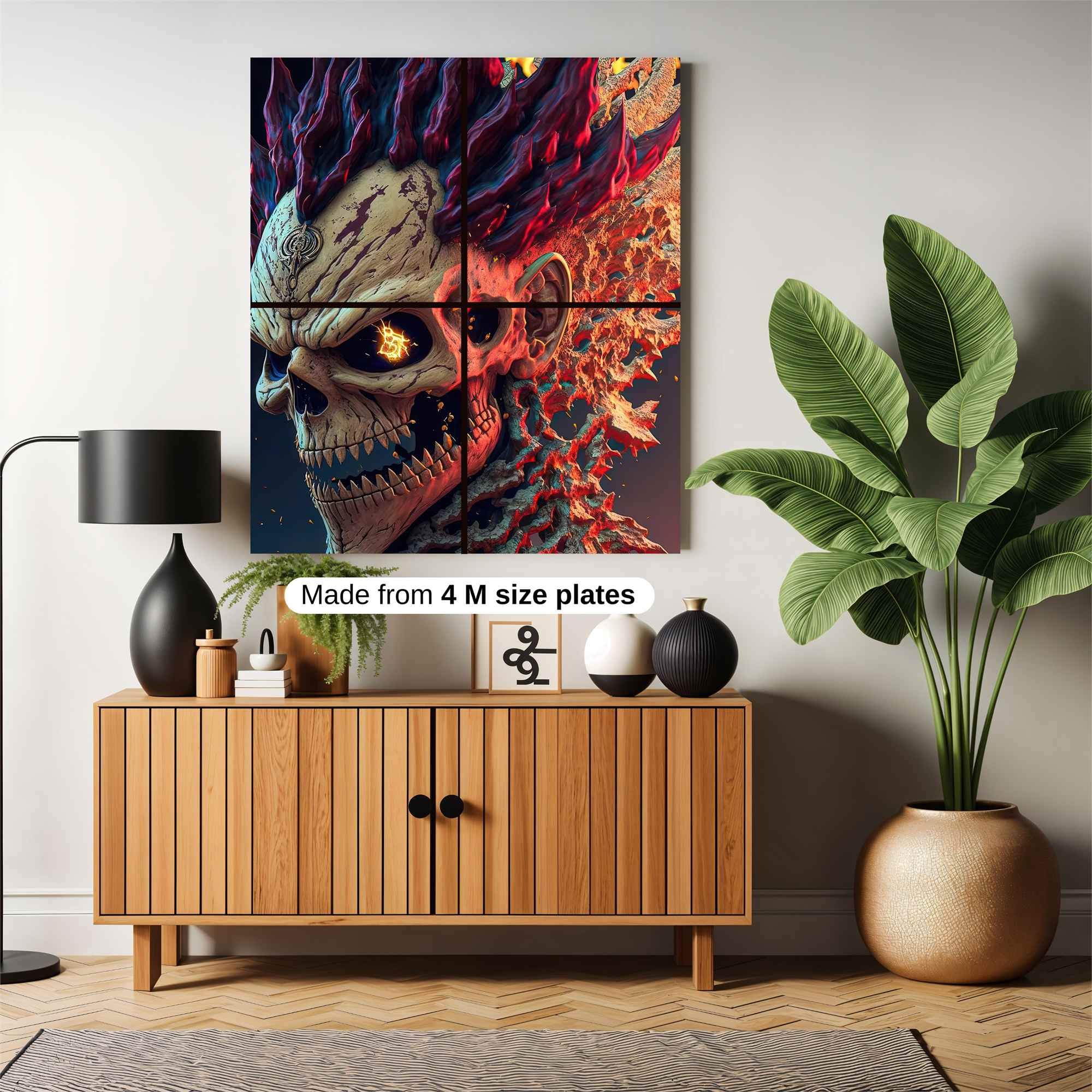 FlameSkull Safe Wall Magnetic / M