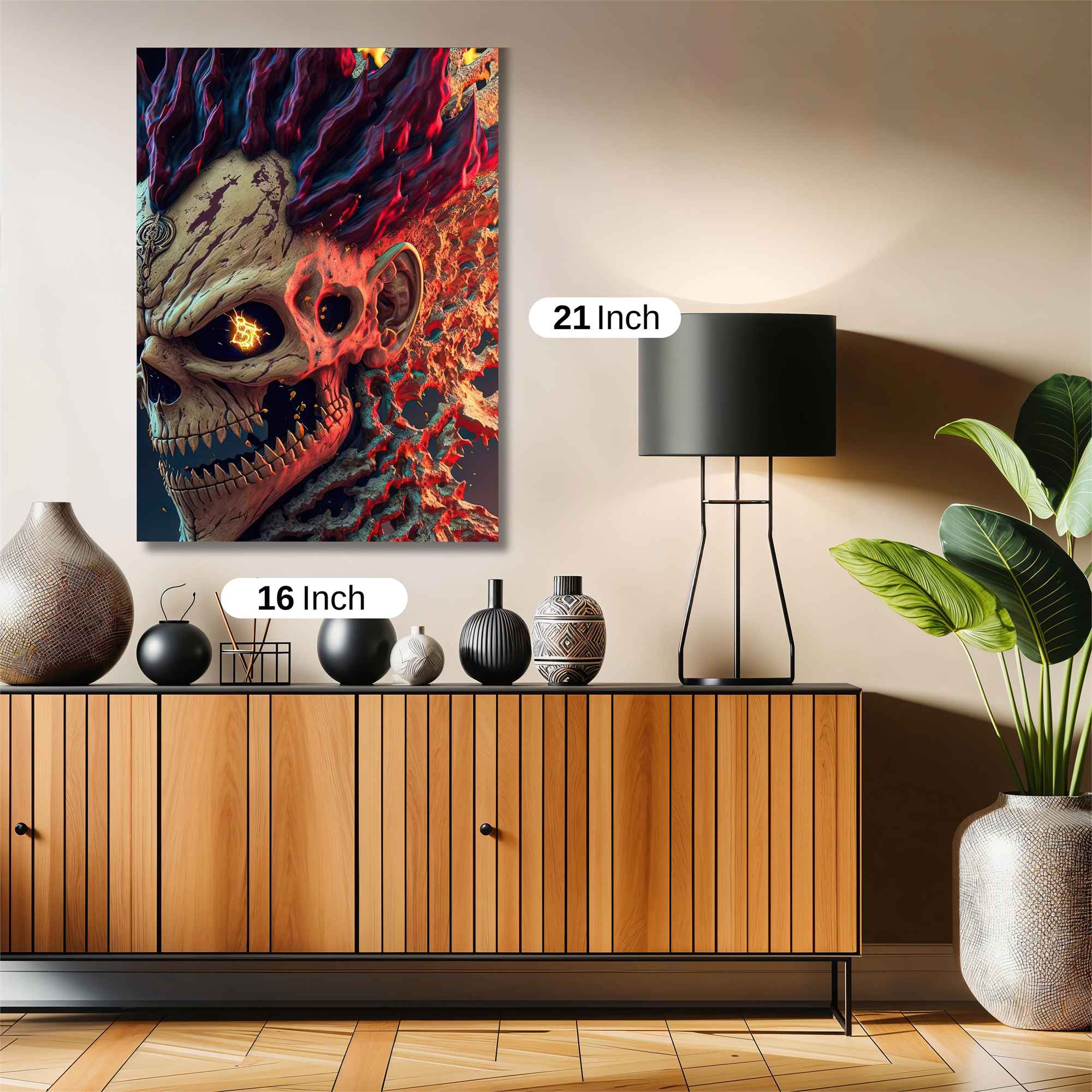 FlameSkull Safe Wall Magnetic / M