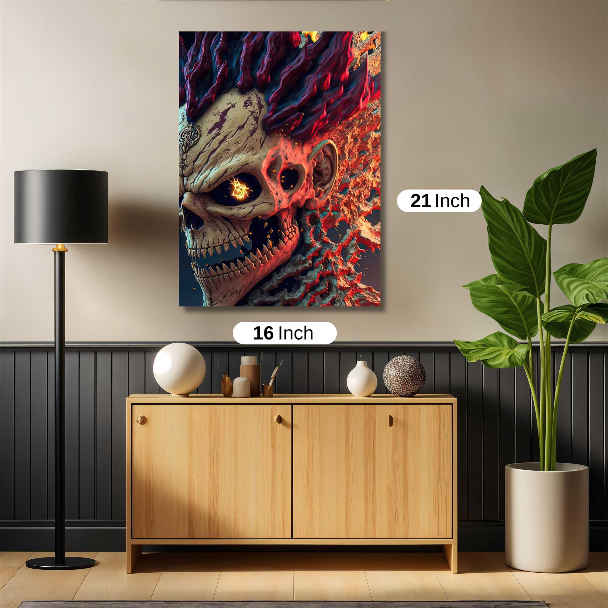 FlameSkull Safe Wall Magnetic / M