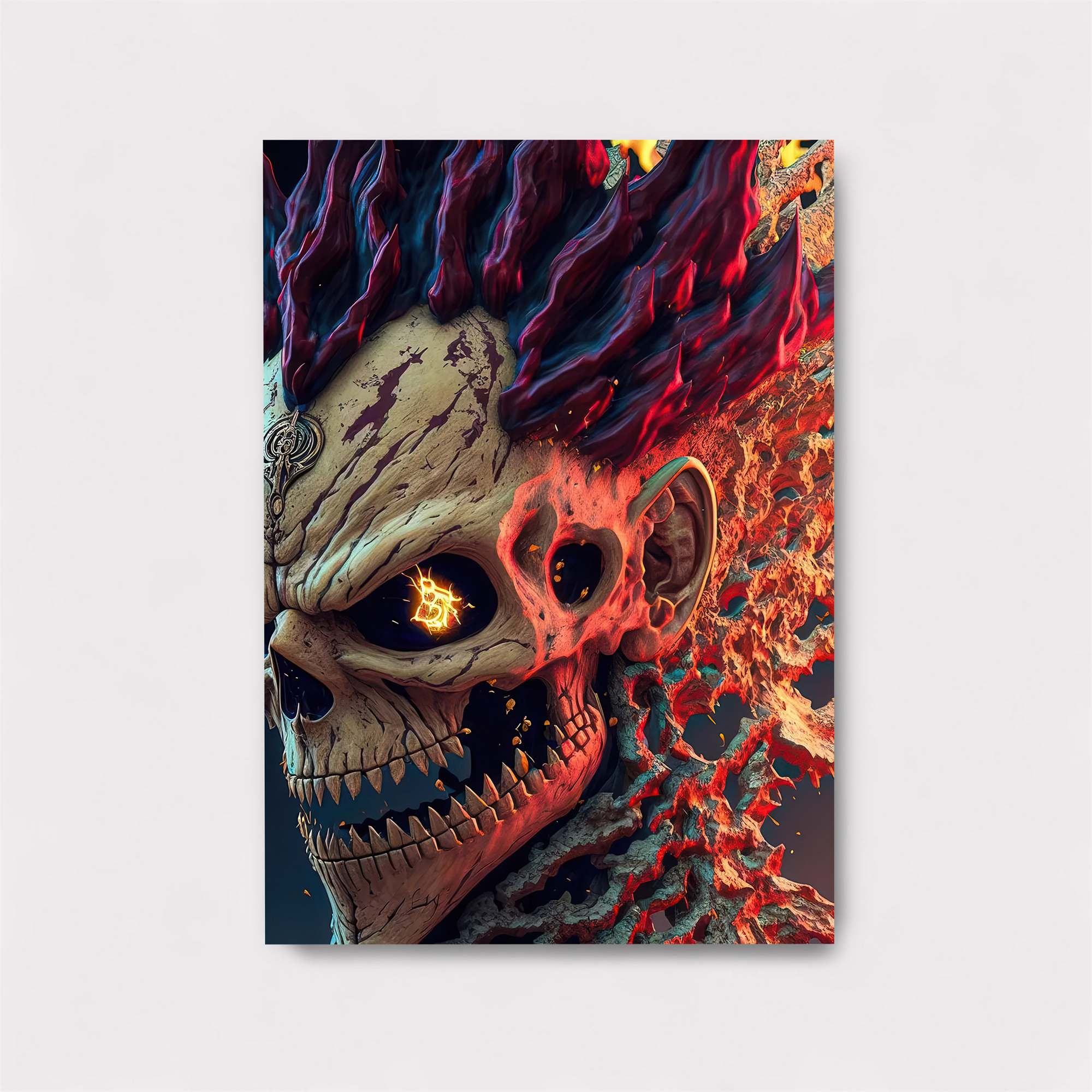 FlameSkull Safe Wall Magnetic / M