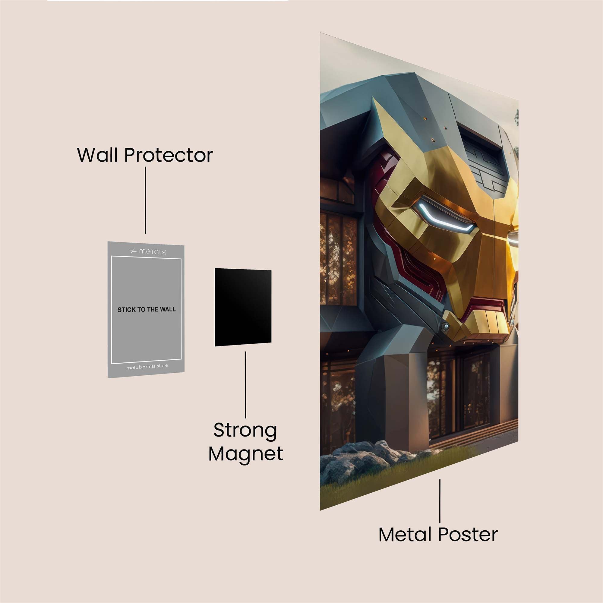 Iron Haven Safe Wall Magnetic / M