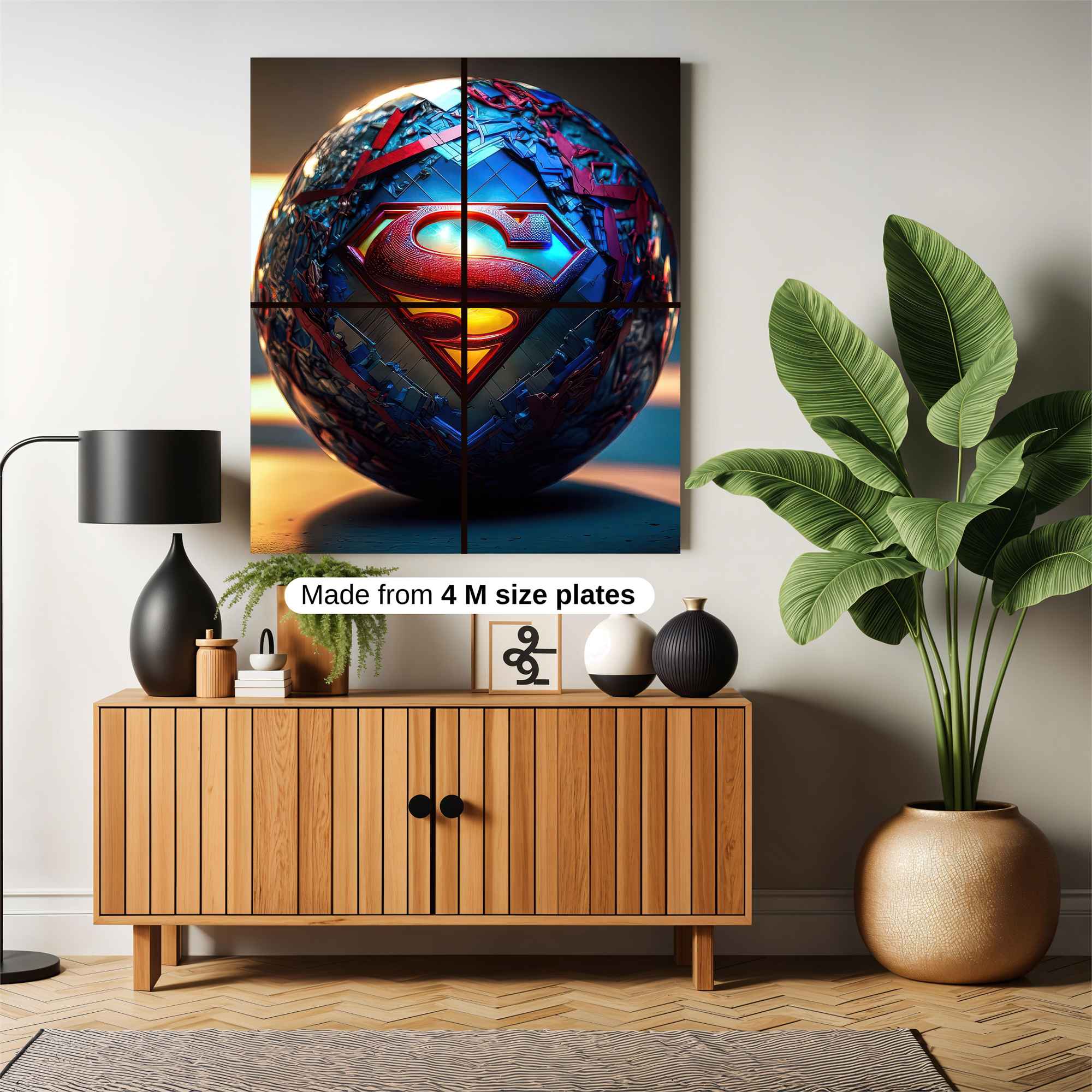Superman Radiant Safe Wall Magnetic / M