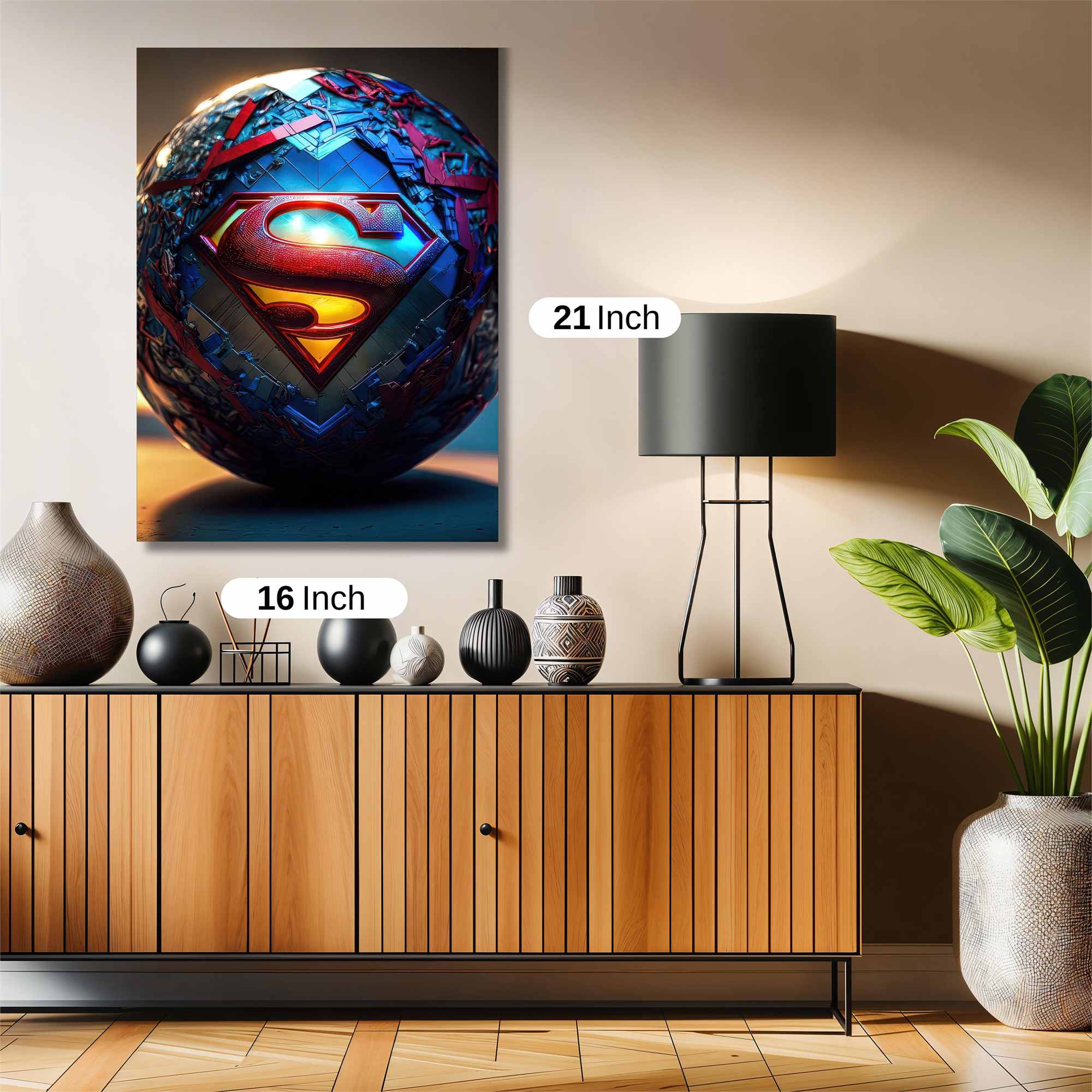 Superman Radiant Safe Wall Magnetic / M