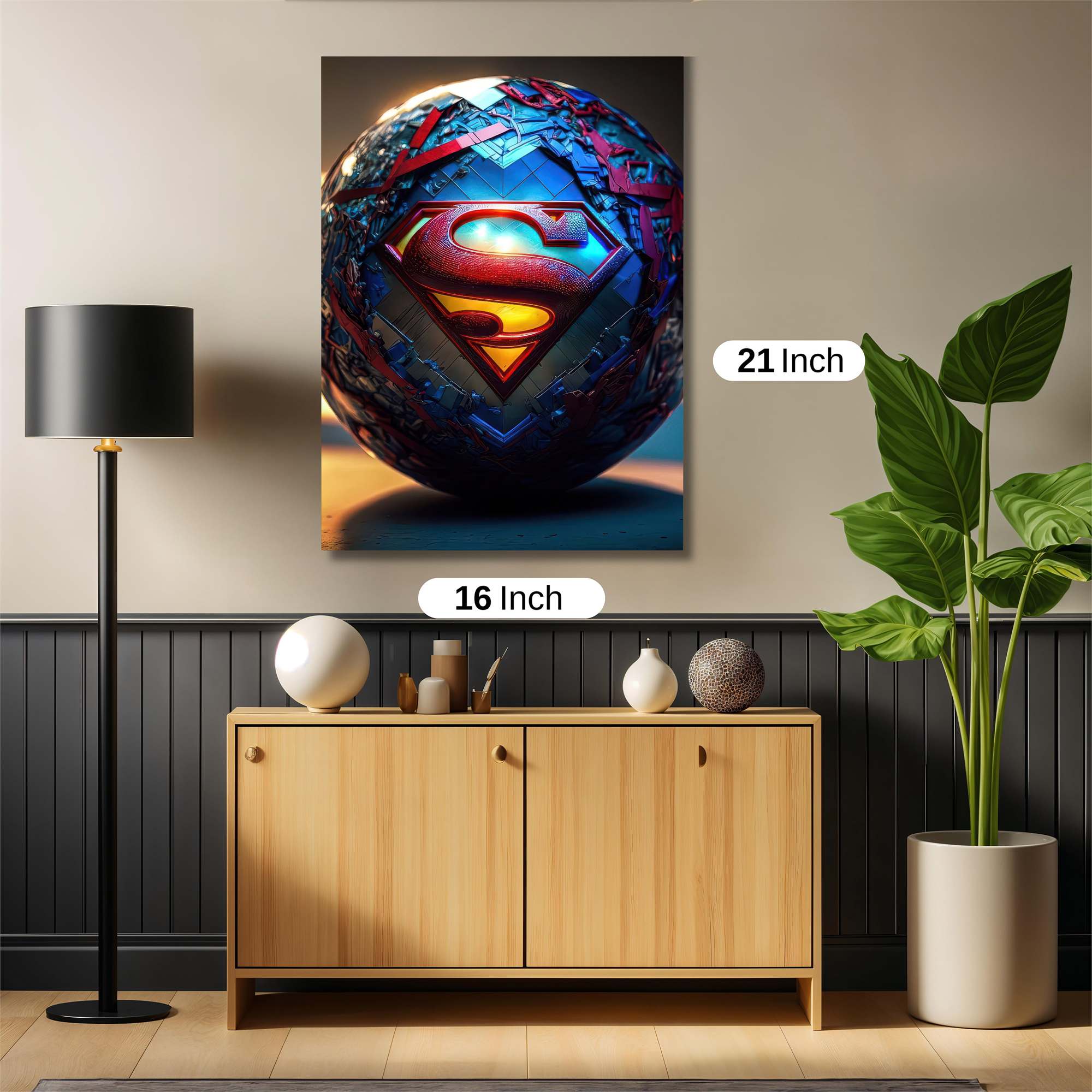 Superman Sphere Safe Wall Magnetic / M