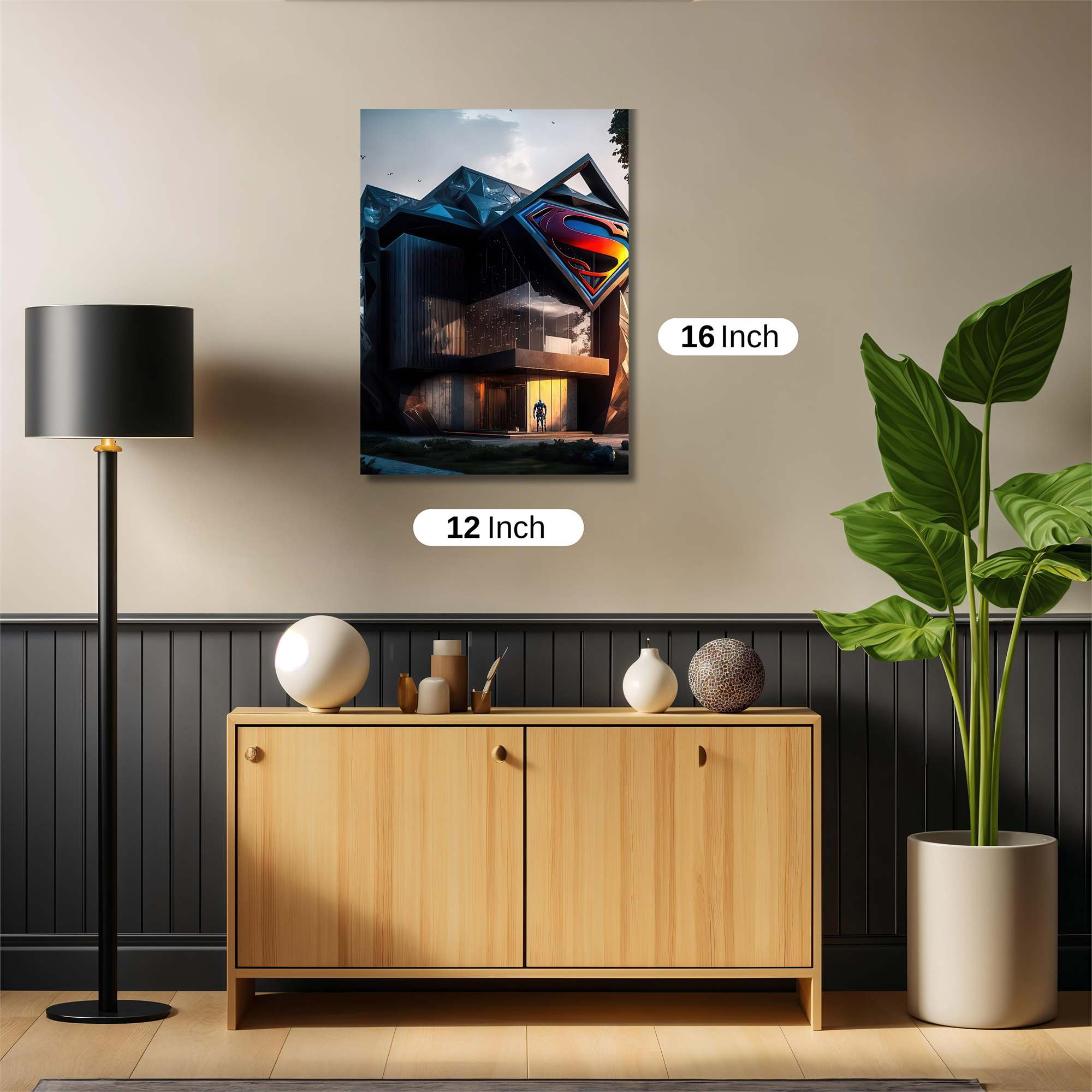 Superman Sanctuary Safe Wall Magnetic / M