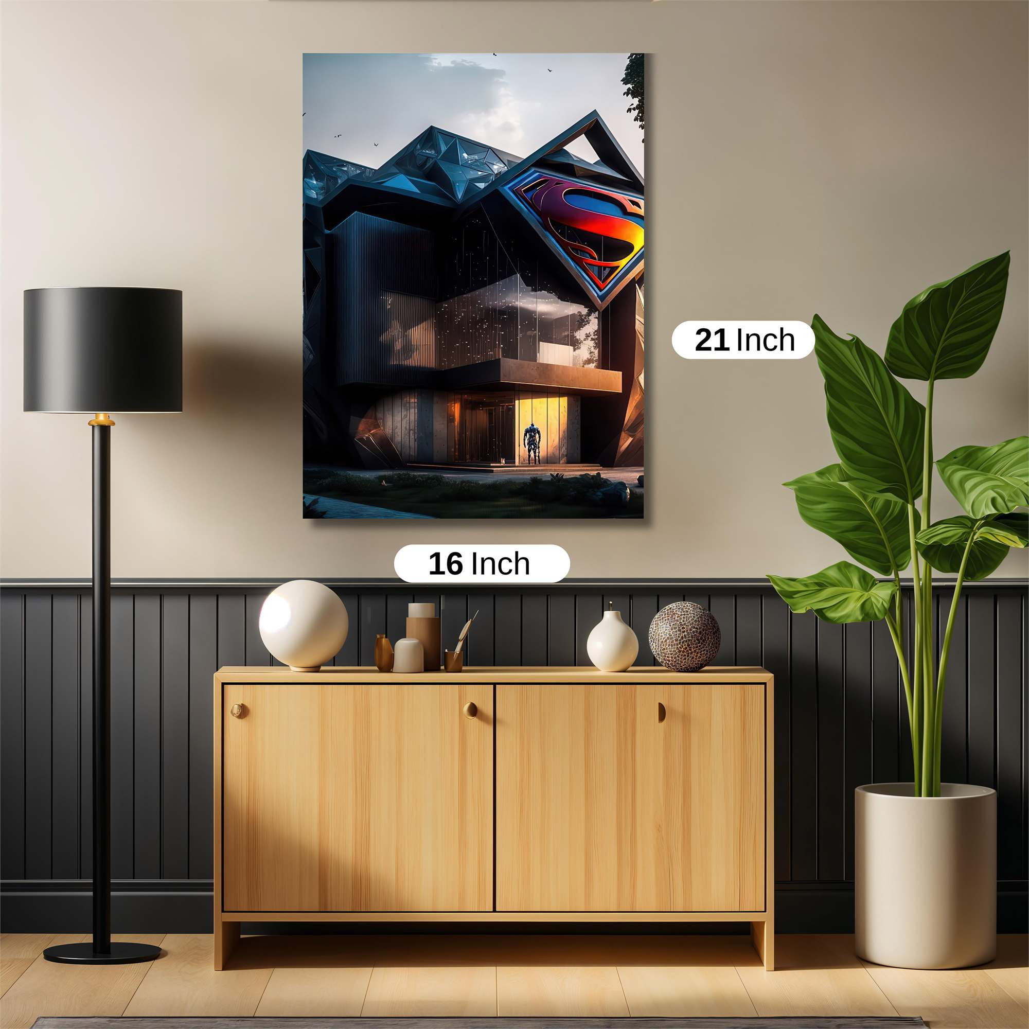 Superman Sanctuary Safe Wall Magnetic / M