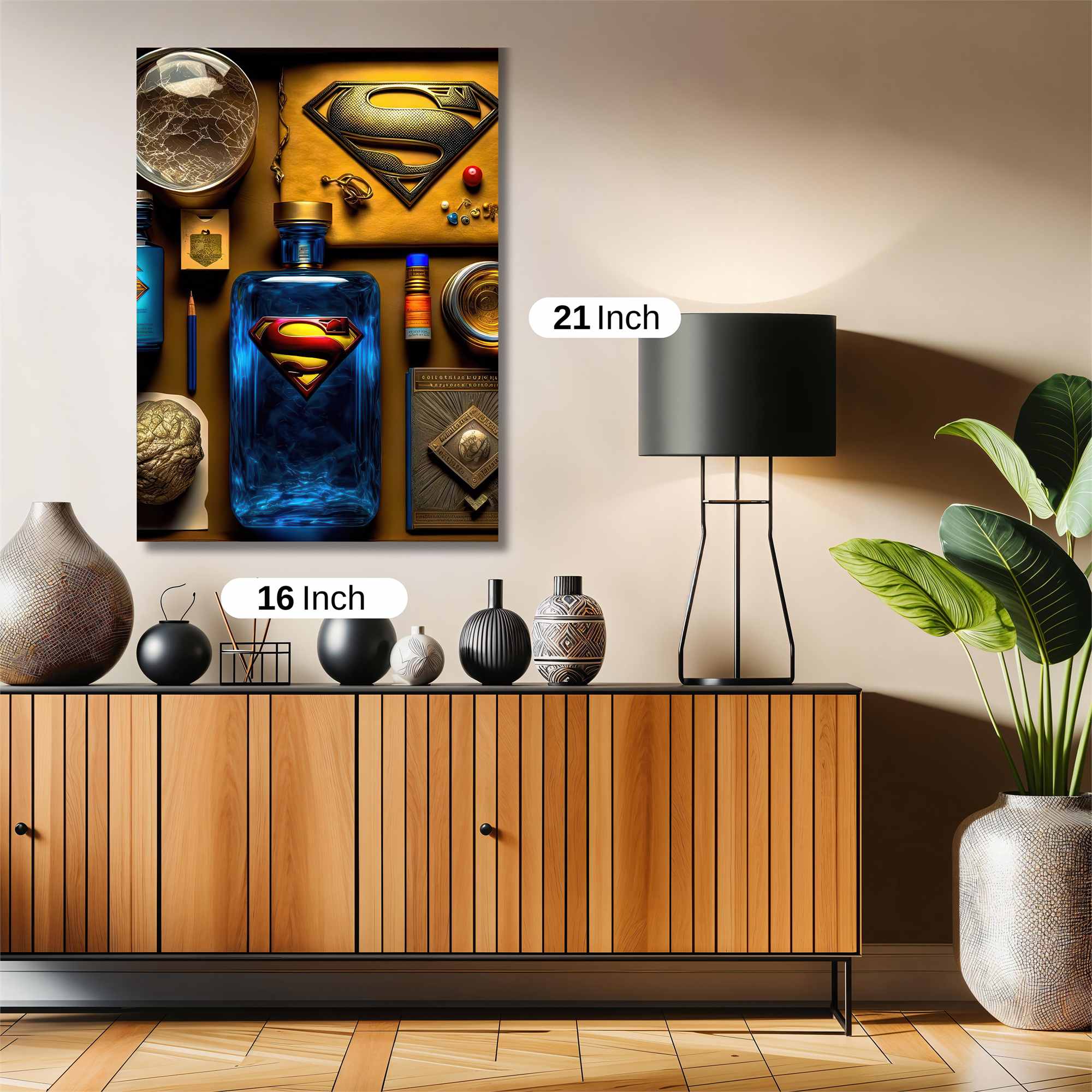 Superman Tranquil Safe Wall Magnetic / M
