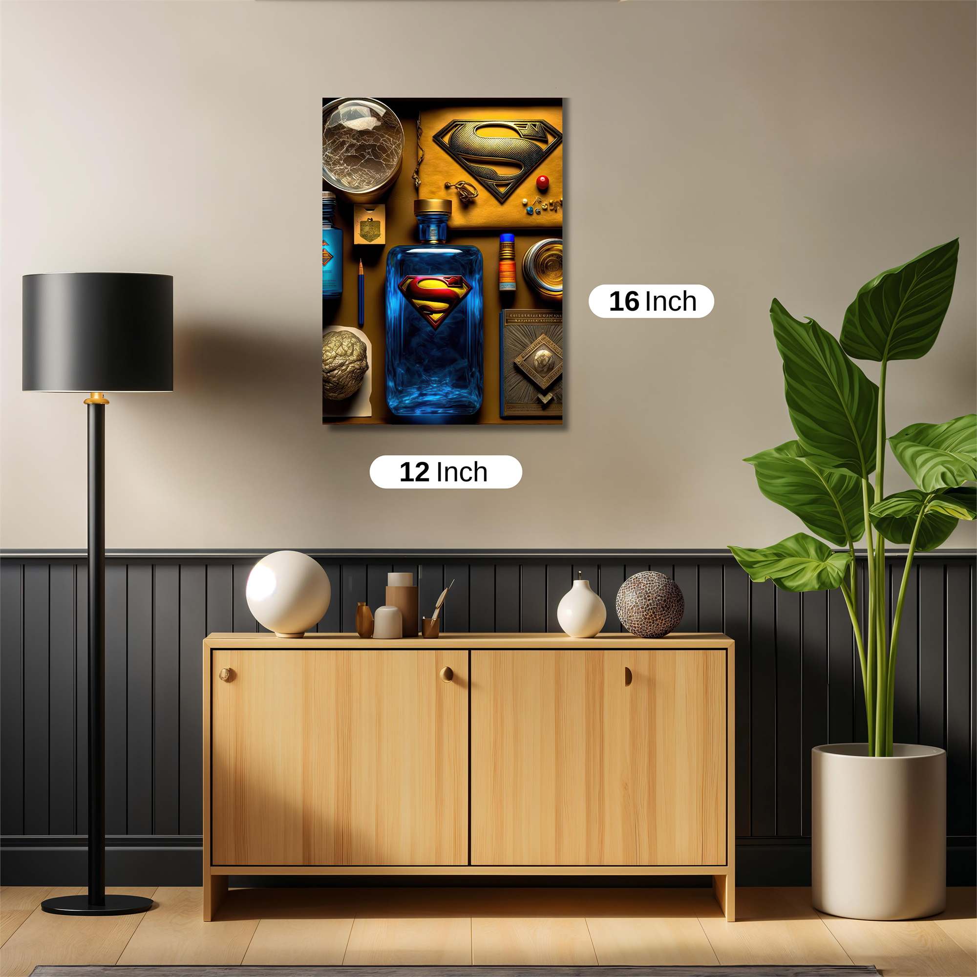Superman Tranquil Safe Wall Magnetic / M