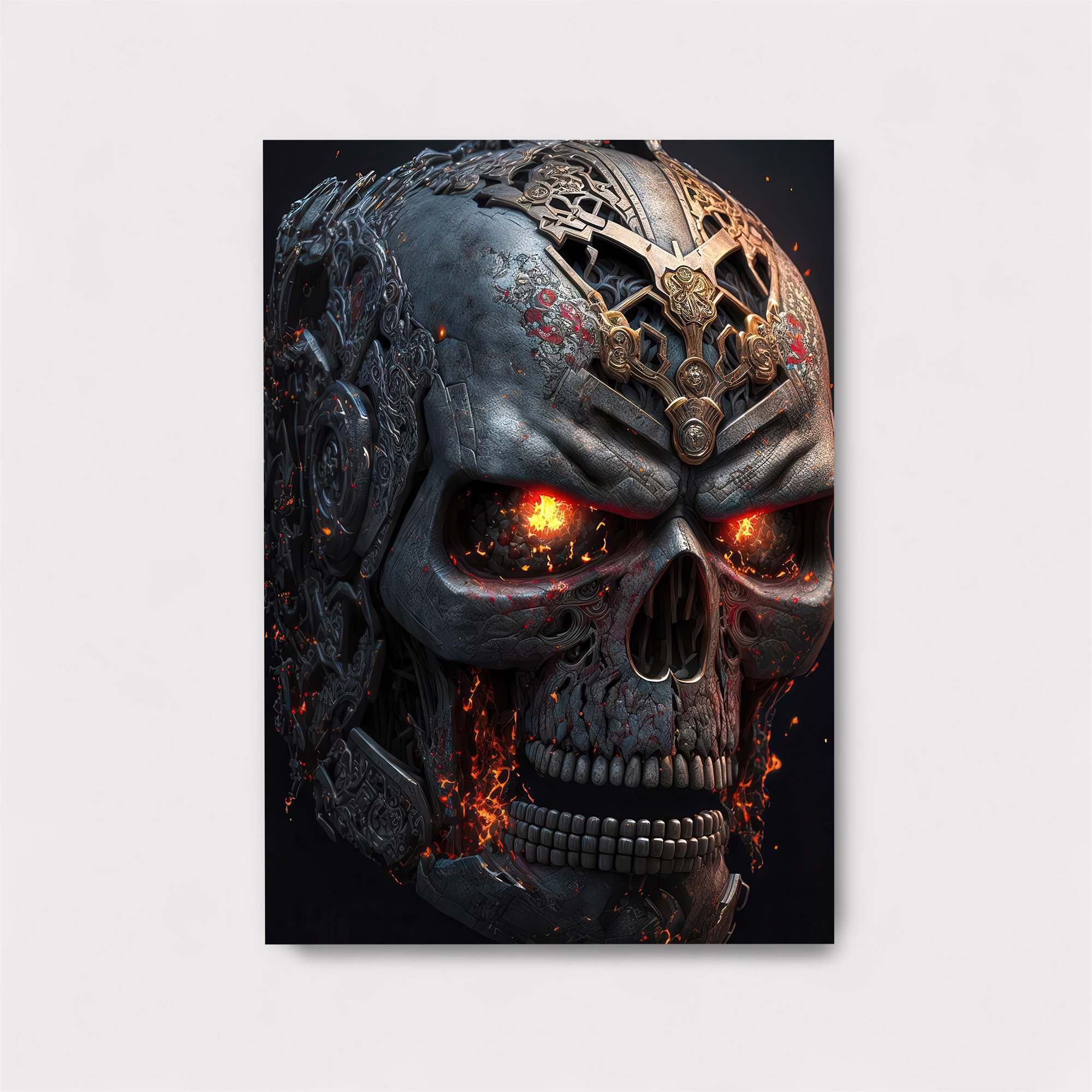Skull Inferno Safe Wall Magnetic / M