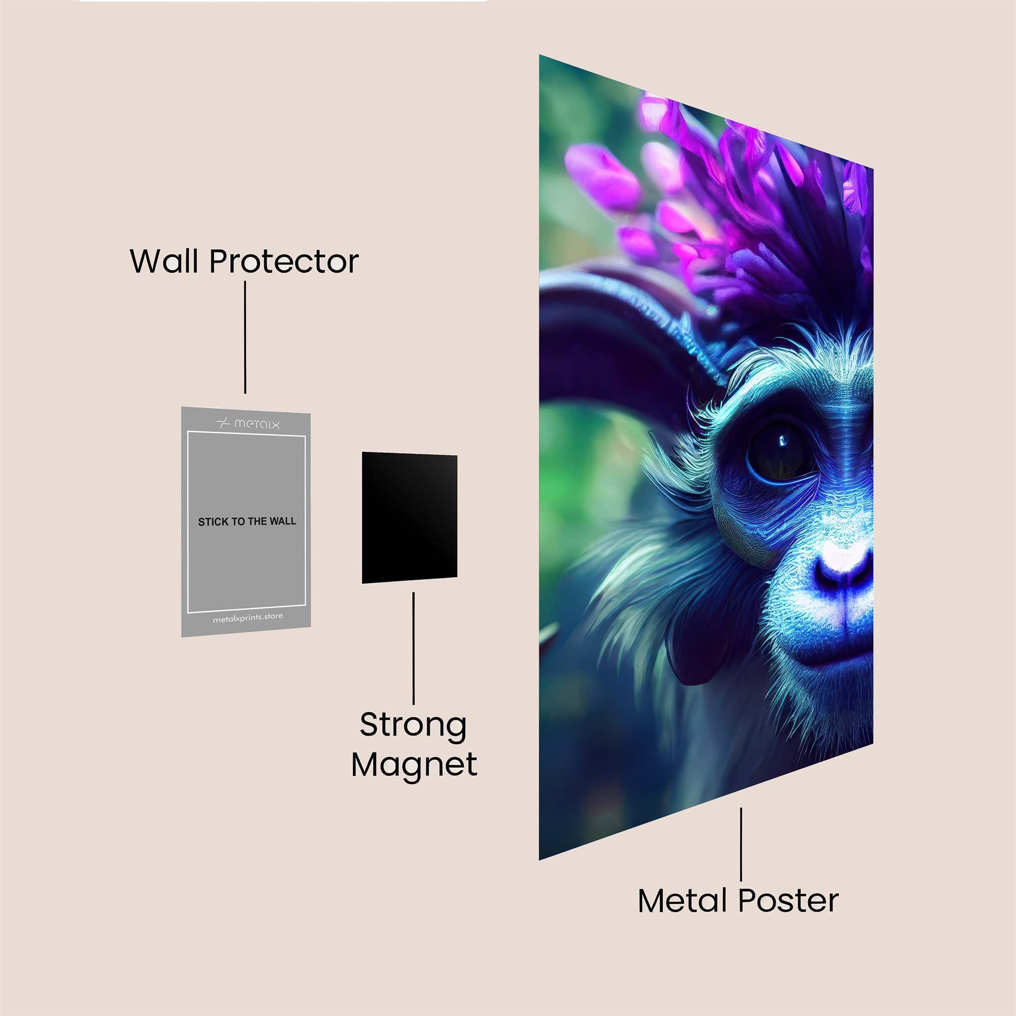Flowerbeast Enigma Safe Wall Magnetic / M