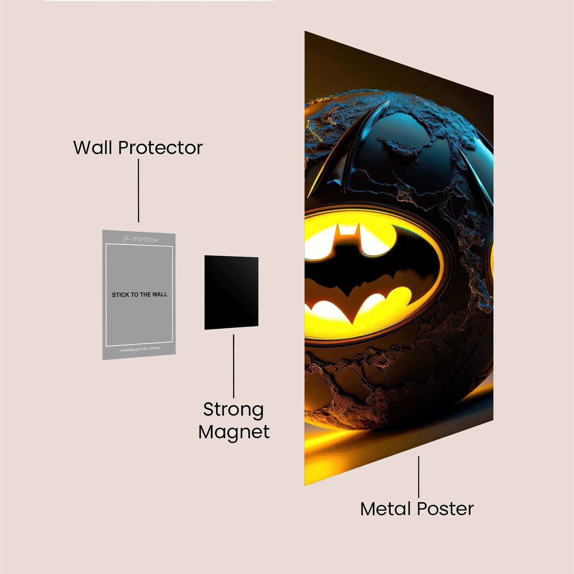 Batman Gloomy Safe Wall Magnetic / M