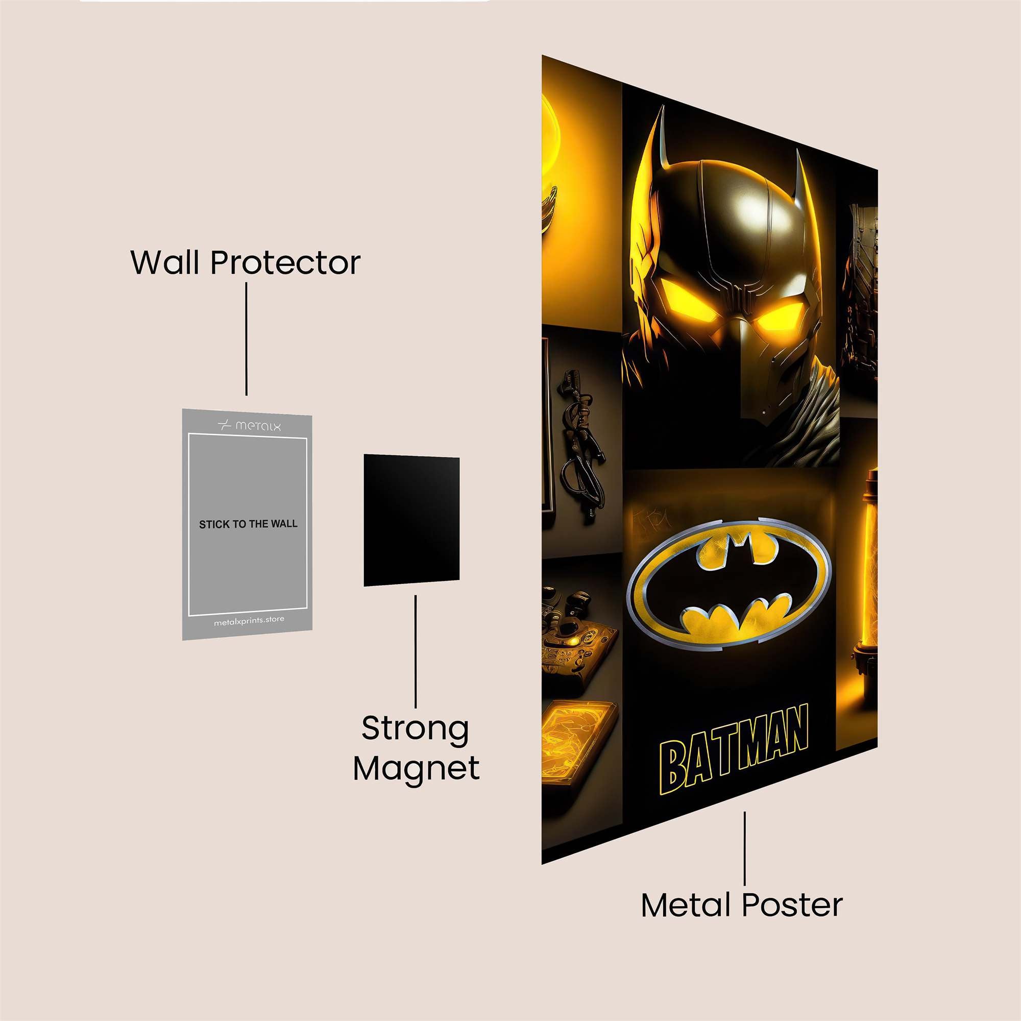 Batman Golden Safe Wall Magnetic / M