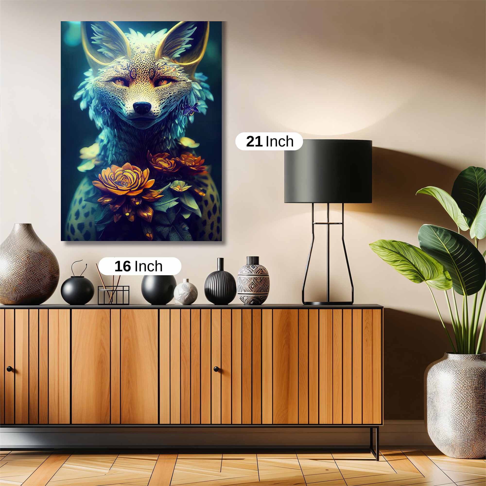 Floral Fox Safe Wall Magnetic / M