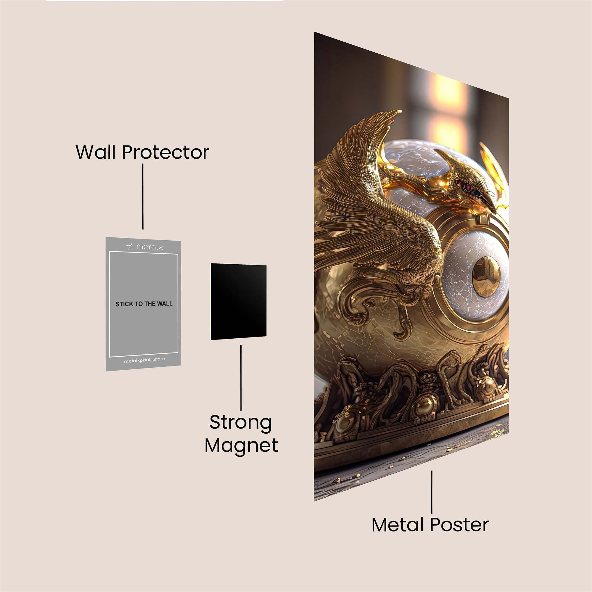 PhoenixSphere Safe Wall Magnetic / M