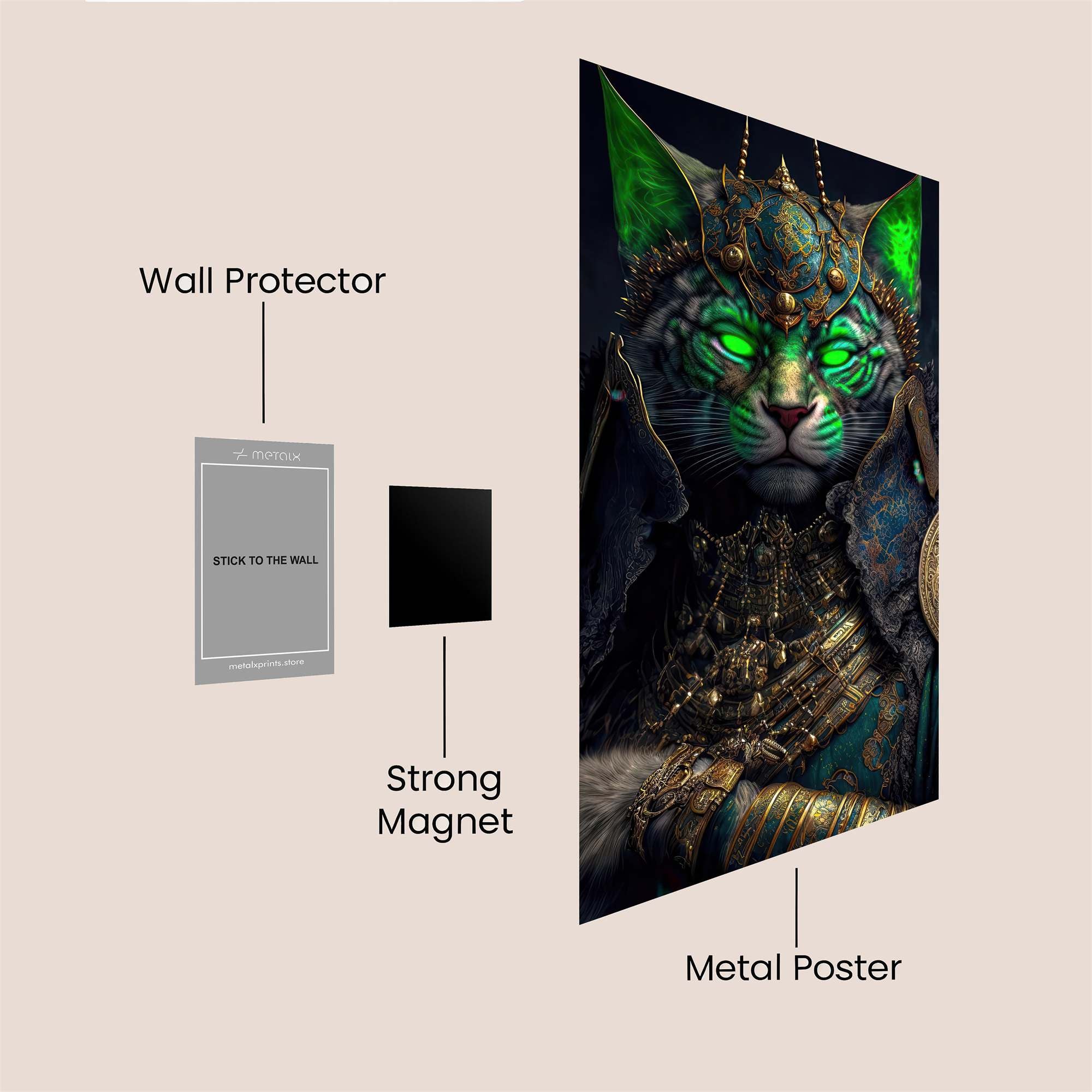 Pharaoh Feline Safe Wall Magnetic / M
